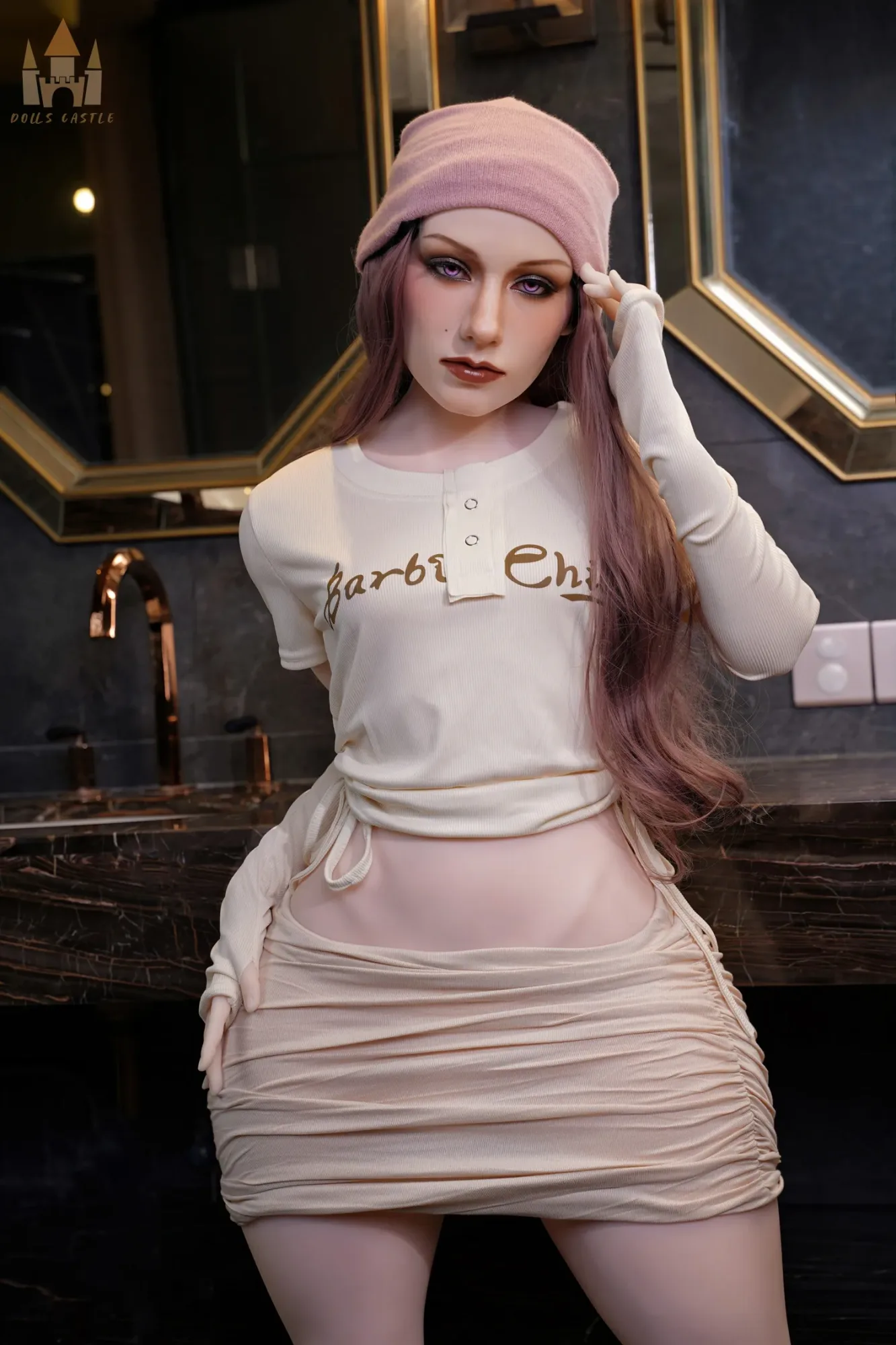 Dolls Castle | Jovelle -4ft 10/148cm B-Cup Femboy Hybrid Sex Doll With Fixed Penis