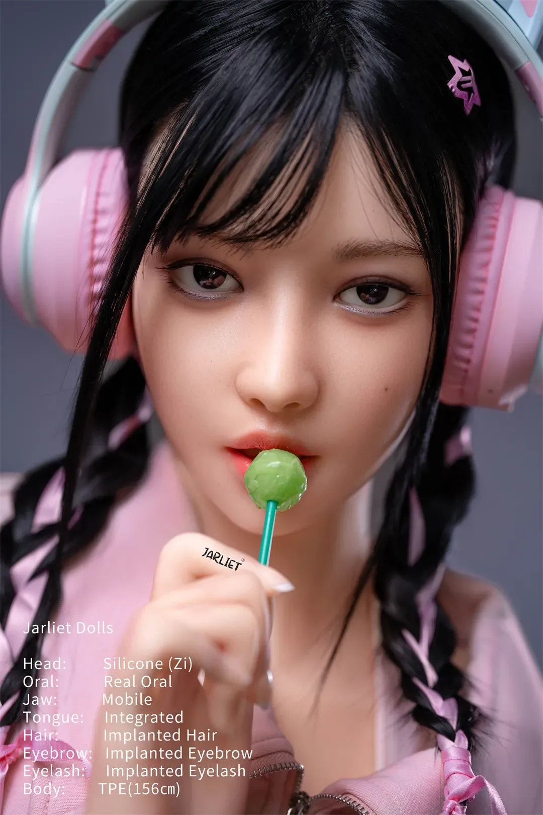 Jarliet | Zi -5ft 1/156cm ROS Silicone Head+TPE Body Braiding Sex Doll view 2