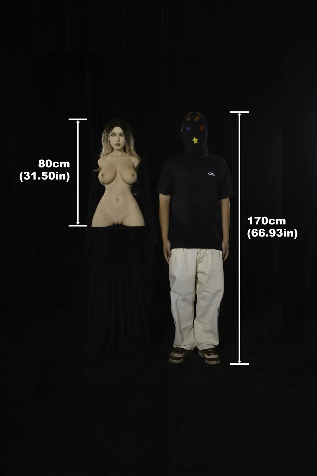 Climax Doll | 2ft 7/80cm E-Cup Ultra-Lightweight Silicone Sex Torso 662# With Head Miko, CLM ULW Series view 5