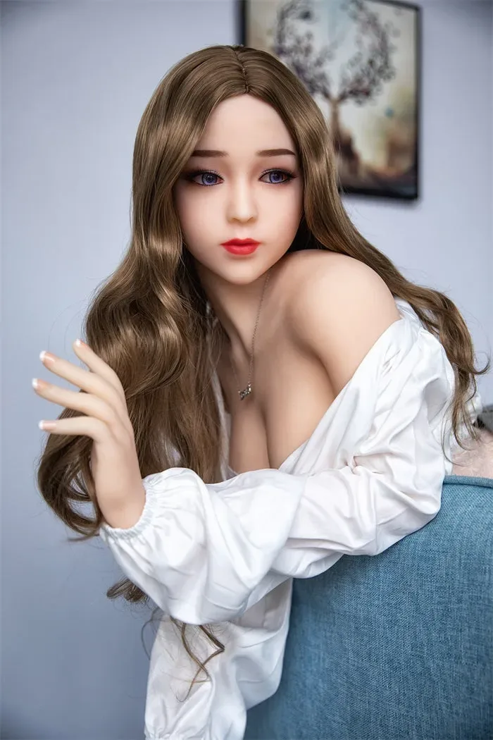 Danae - 160cm (5ft3) Pretty Breast Sex Doll With Golden Curly Hair