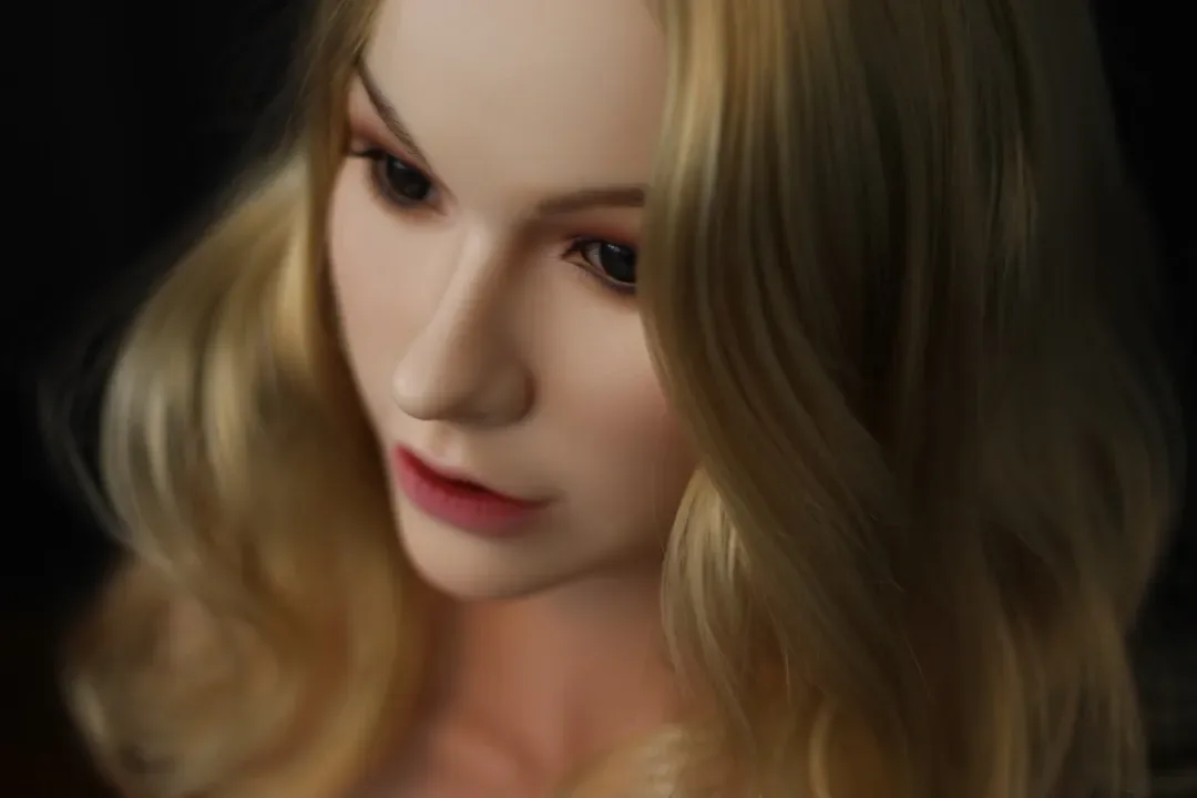 Orange In | Curly Hair Blonde Sex Doll Torso for Men view 2