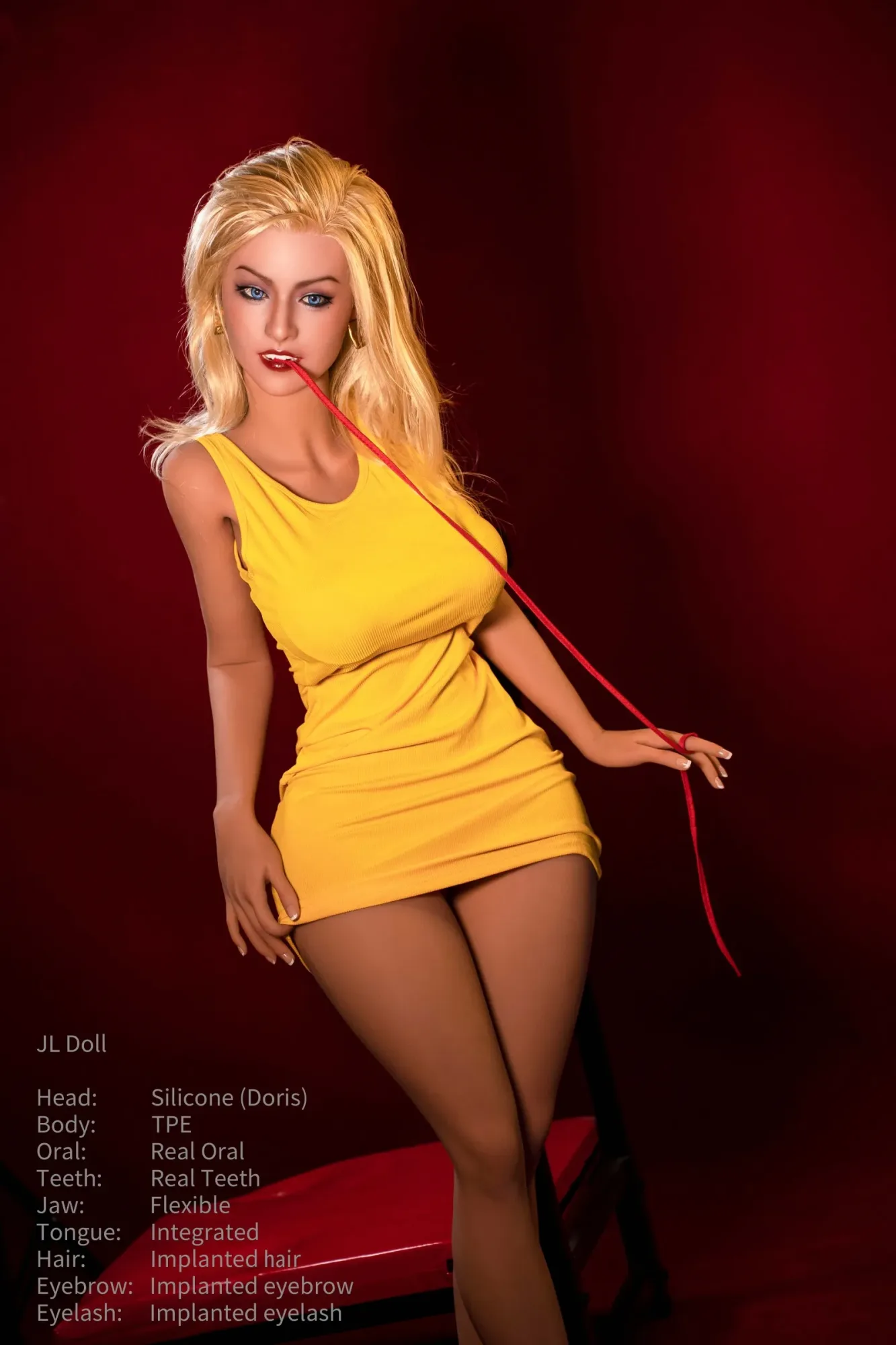 Jarliet | Doris -4ft 10/148cm ROS Silicone Head+TPE Body Sex Doll view 4