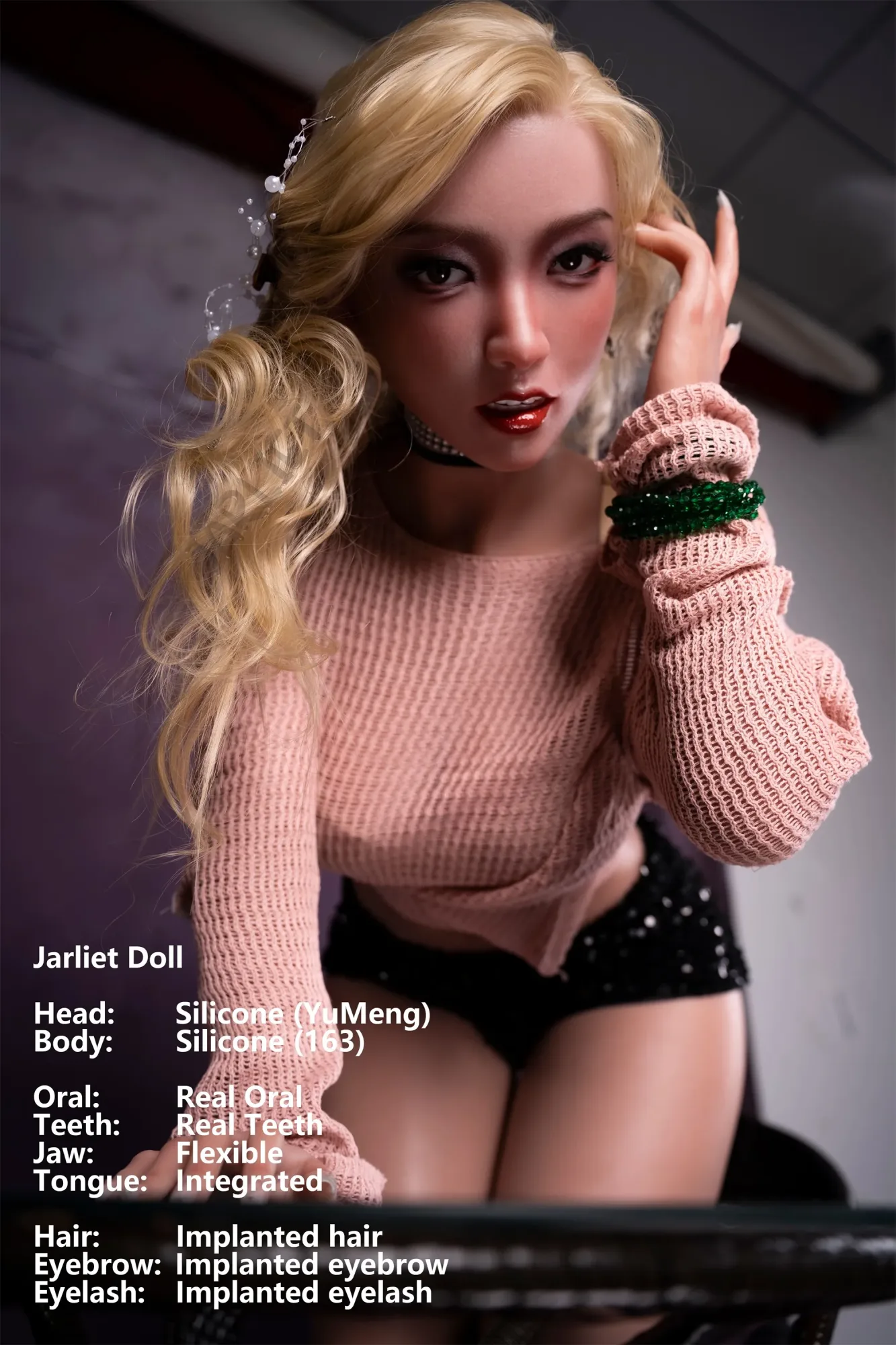 Jarliet | YuMeng -5ft 3/163cm ROS Head Light Tan Full Silicone Sex Doll view 5