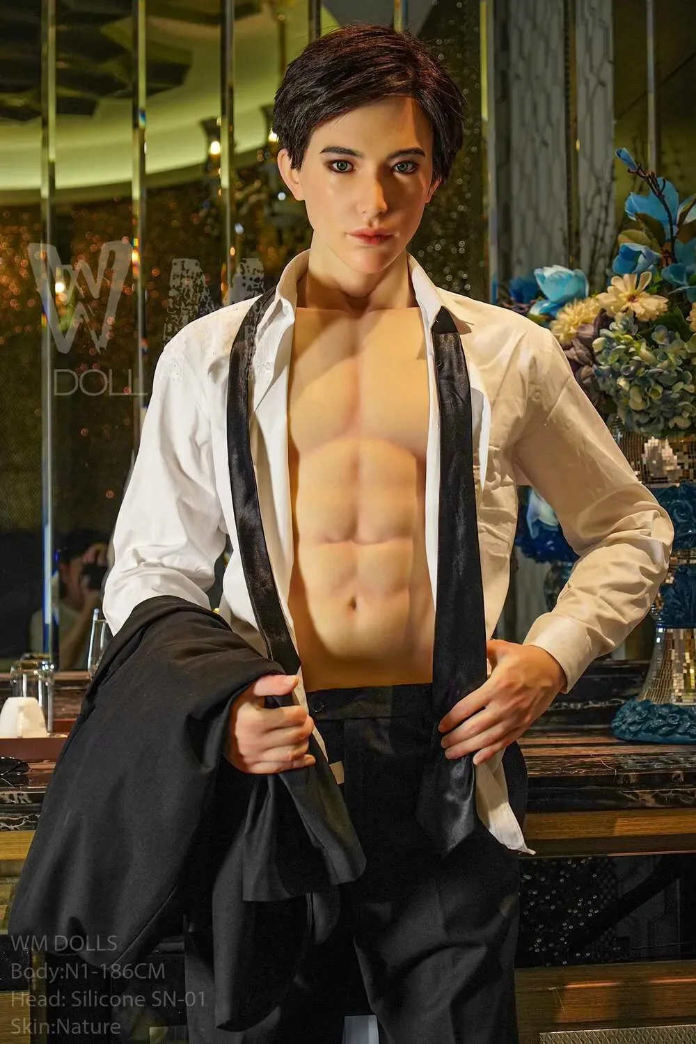 WM | Johnny (#SN-01) -6ft 1/186cm [Ultra-Light Series] Silicone Male Sex Doll view 2