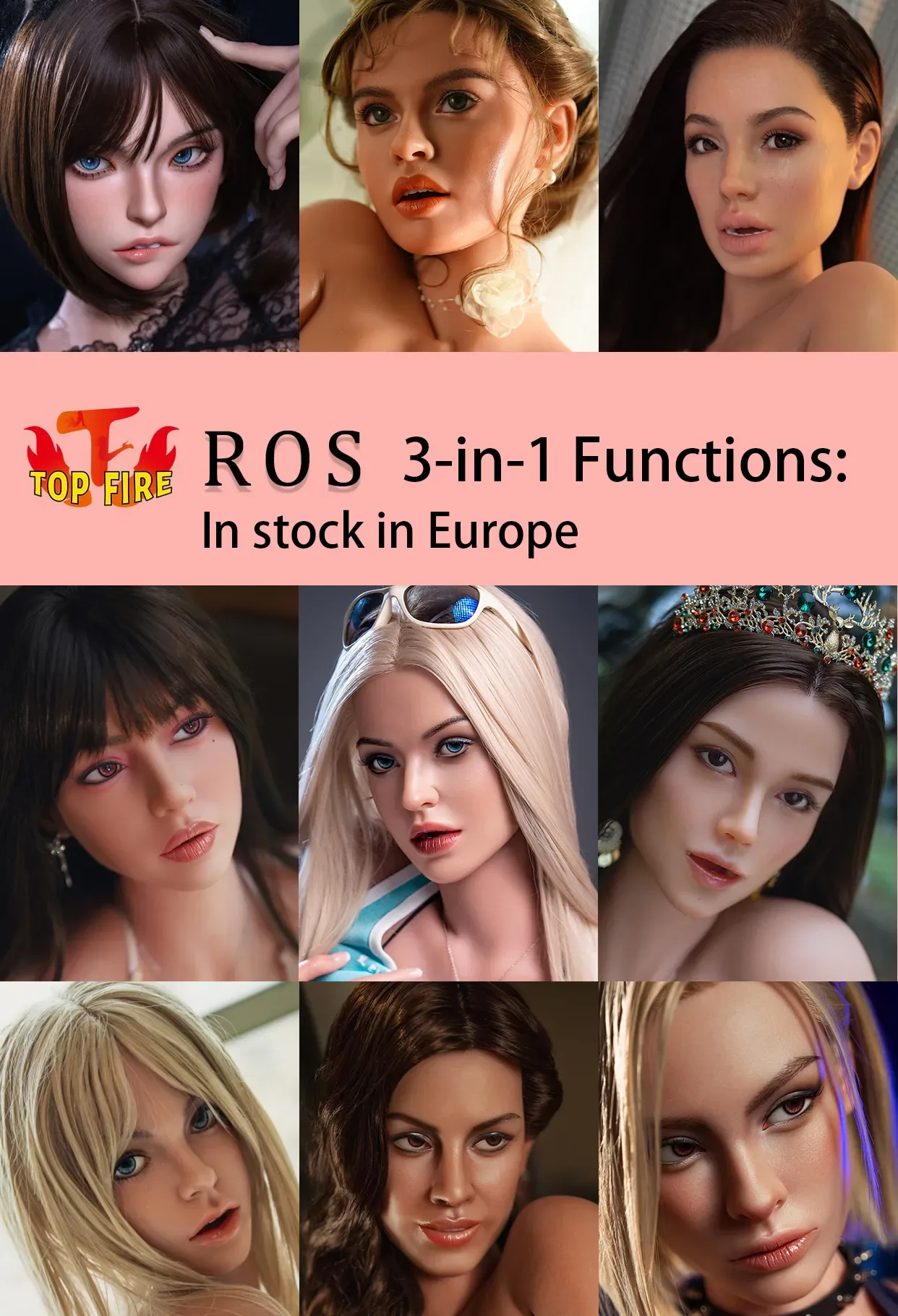 Top Fire | 3-in-1 Functions ROS Silicone Head (In Stock EU)