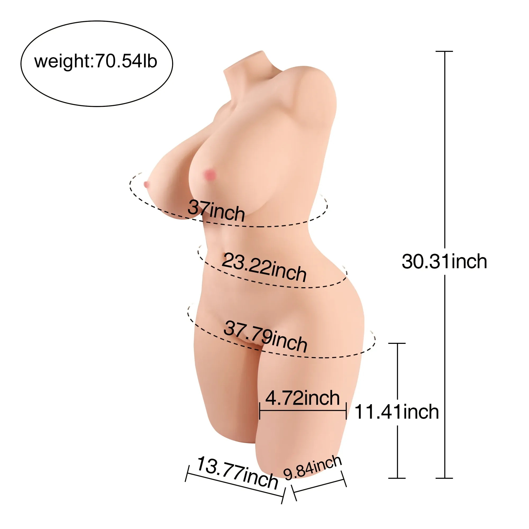 Mona - 70.5lb Sex Doll Torso (In Stock US) view 8