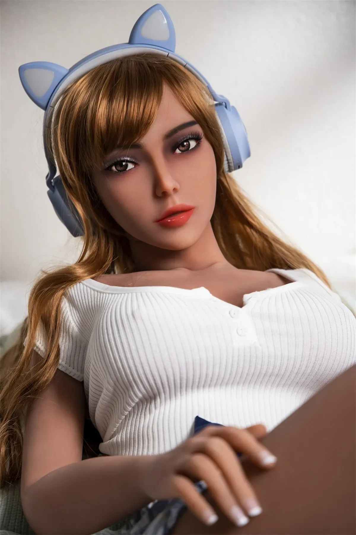 YQ Doll | Tayen -Blonde Long Curly Hair Wheat Skin TPE Sex Doll (In Stock US) view 6