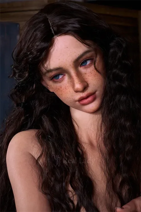 RealLady | Lena -5ft 3/159cm Freckled Silicone Sex Doll, ROS Max Head R8 view 2