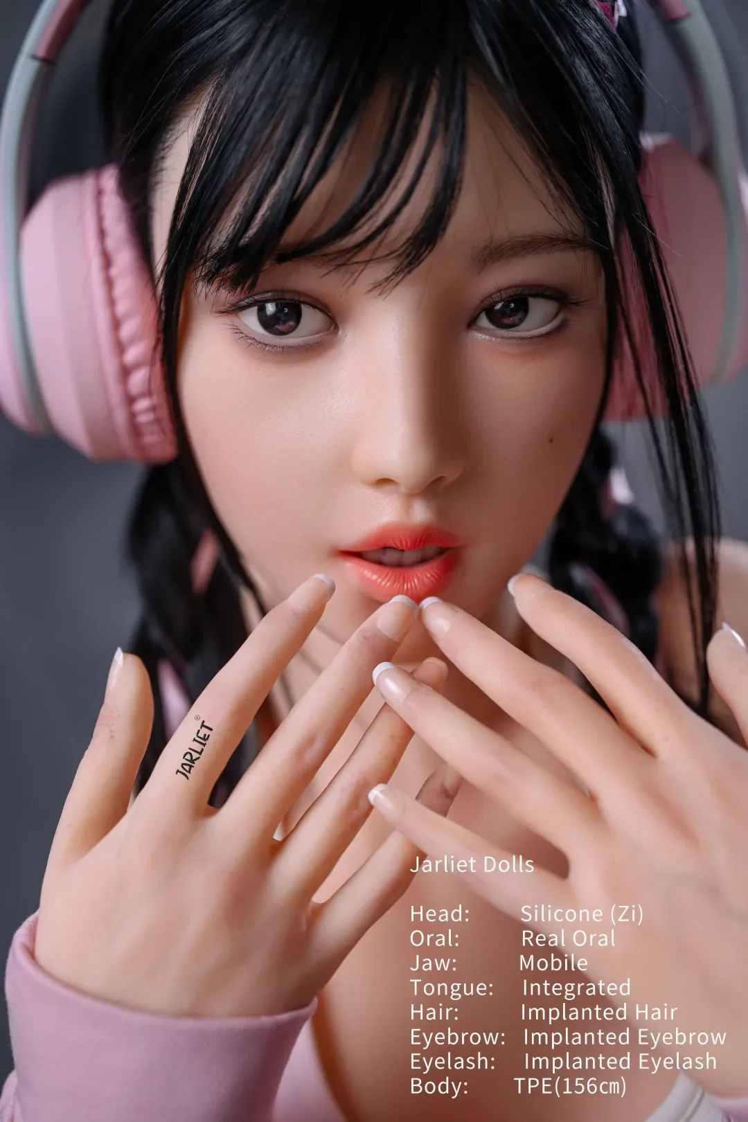 Jarliet | Zi -5ft 1/156cm ROS Silicone Head+TPE Body Braiding Sex Doll view 7