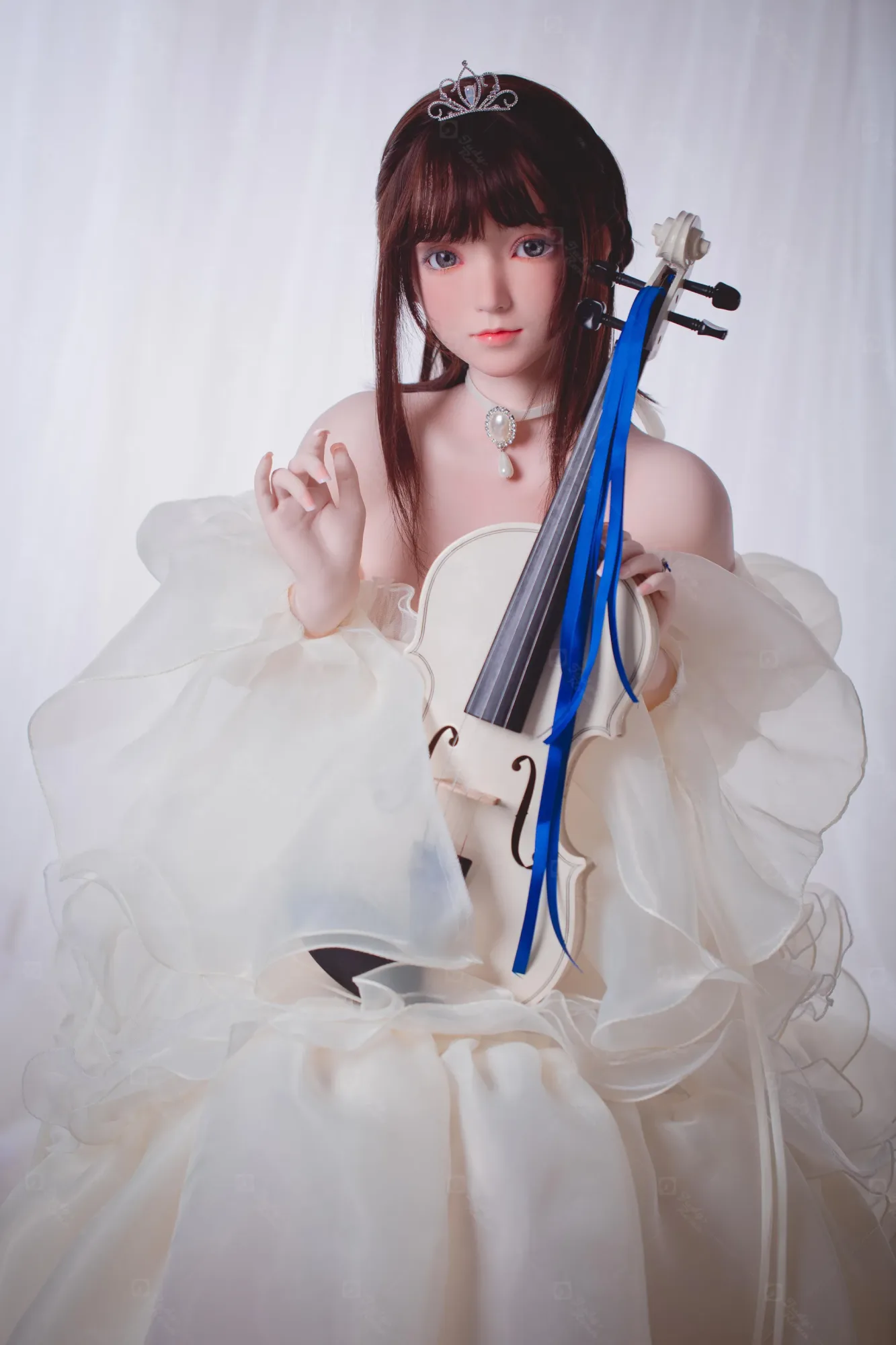 JR | Yuki - 4Ft 10(148cm) Wedding Dress Girl Silicone Sex Doll view 8