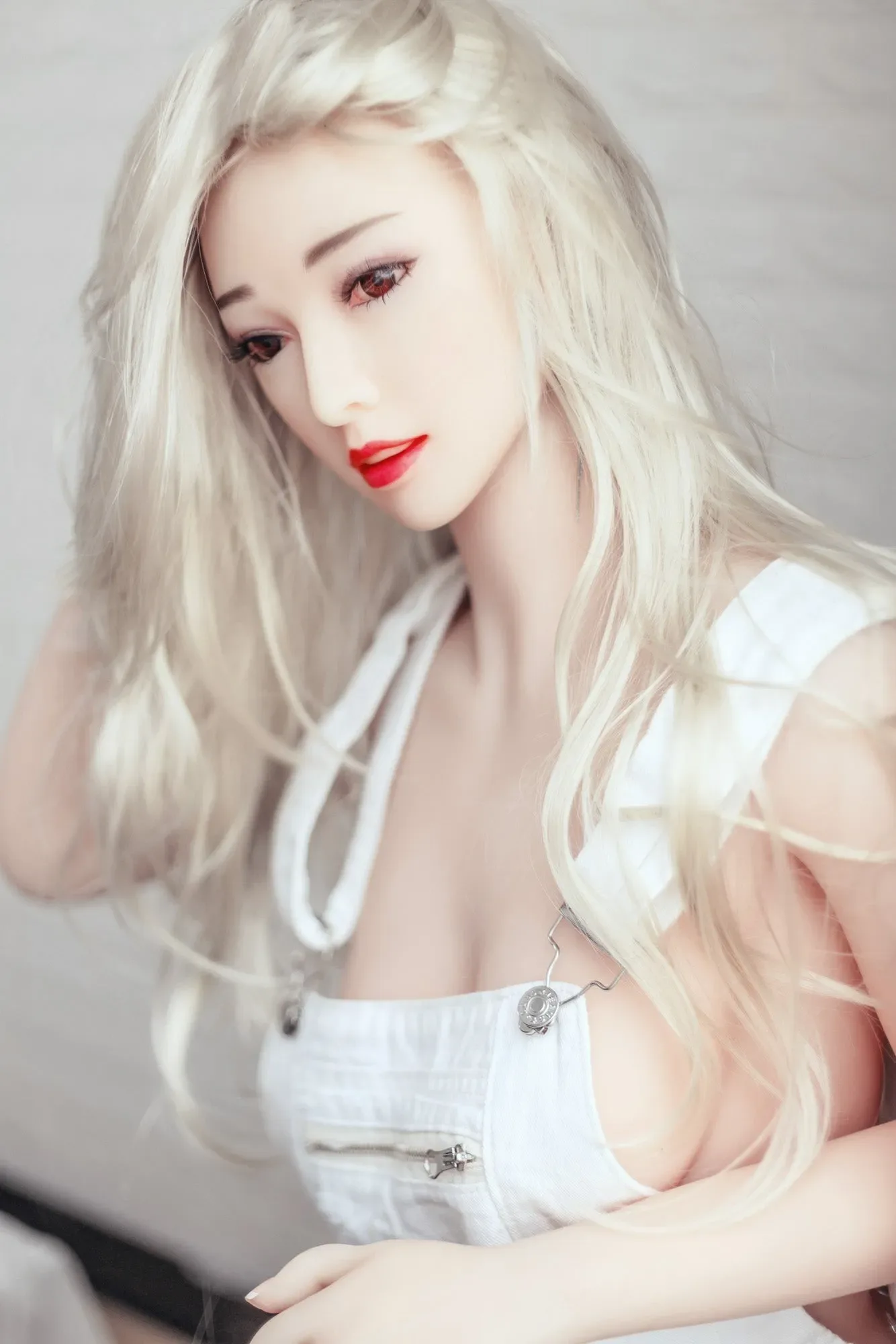 MESE Doll丨Pearly- 158cm (5ft 2) Realistic Sex Doll With Pretty White Hair view 3