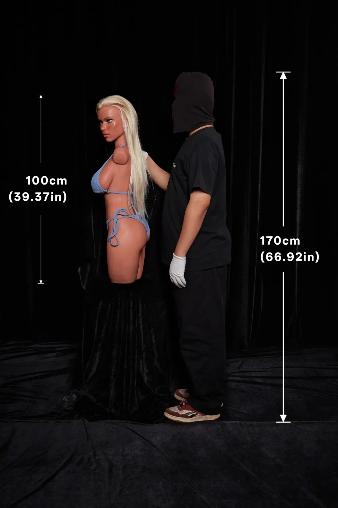 Climax Doll | 3ft 3/100cm E-Cup Ultra-Lightweight Silicone Sex Torso 883# With Head Fiora, CLM ULW Series view 4