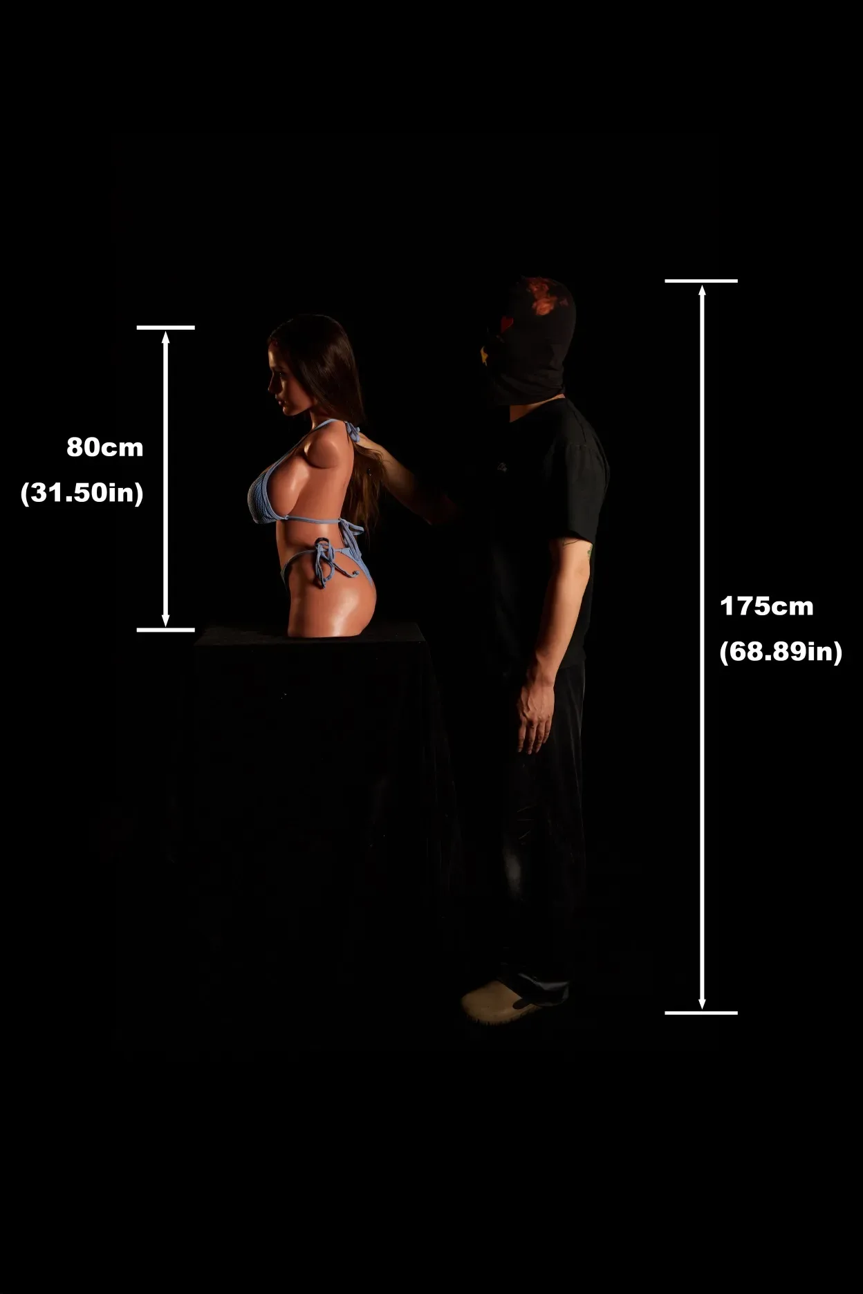 Climax Doll | 2ft 7/80cm G-Cup Ultra-Lightweight Silicone Sex Torso 664# With Head Eliza, CLM ULW Series view 5