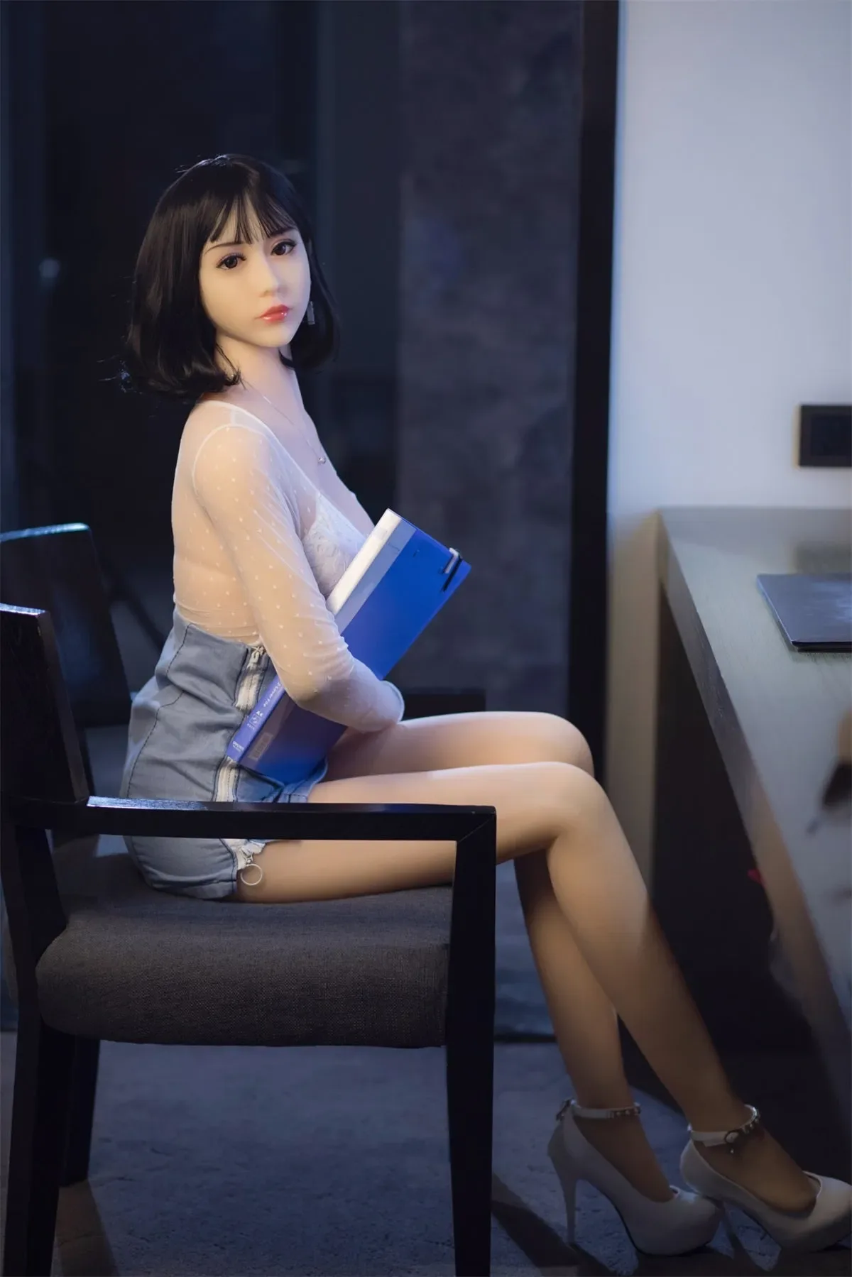 Amber - 5ft 6(165cm) Japanese Style Ultra Real Sex Doll With Black Short Hair view 6