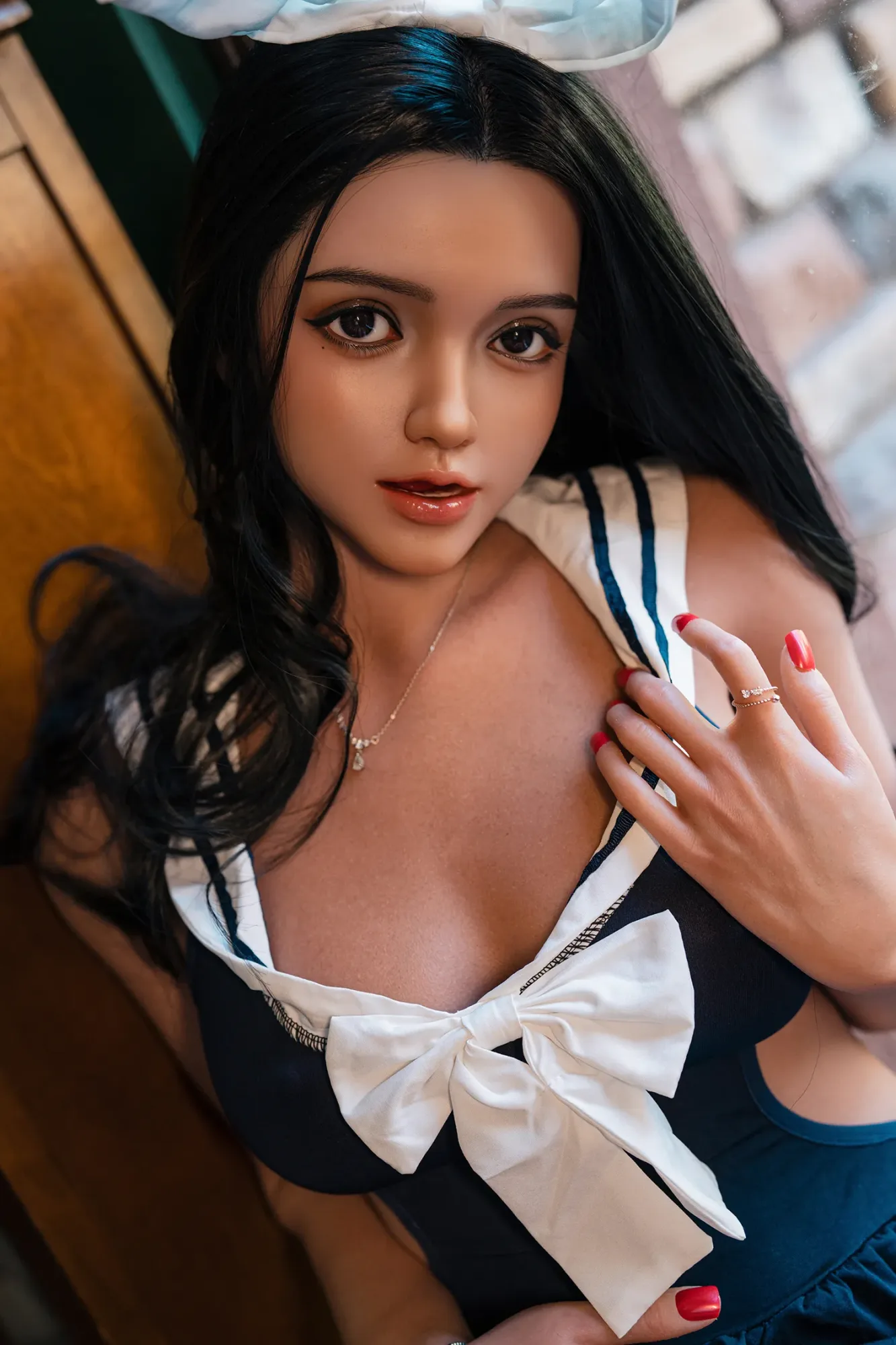 SY Doll丨Zoe -5ft 3/160cm D-Cup Movable Jaw Full Silicone Sex Doll view 5