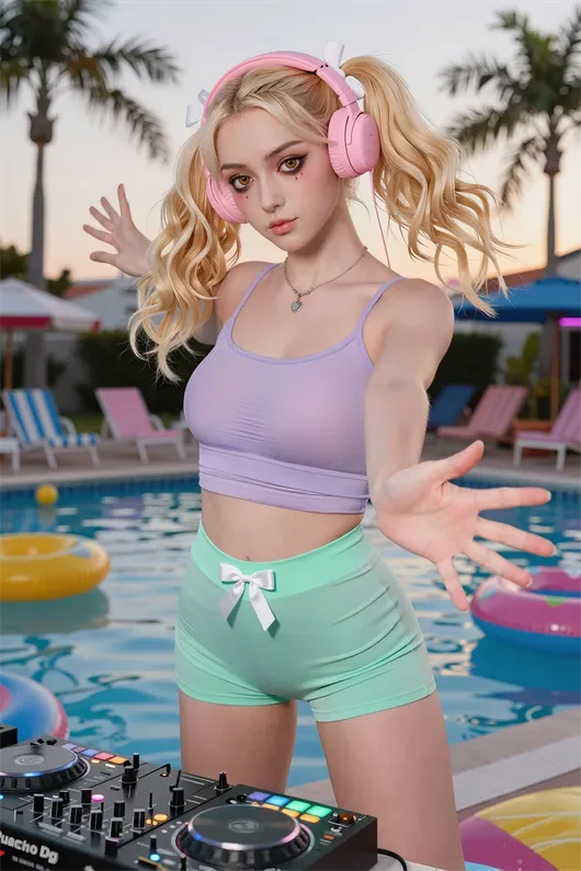 SY Doll | Isla -4ft 8/141cm B-Cup Full Silicone Sex Doll For The Pool Party DJ view 3