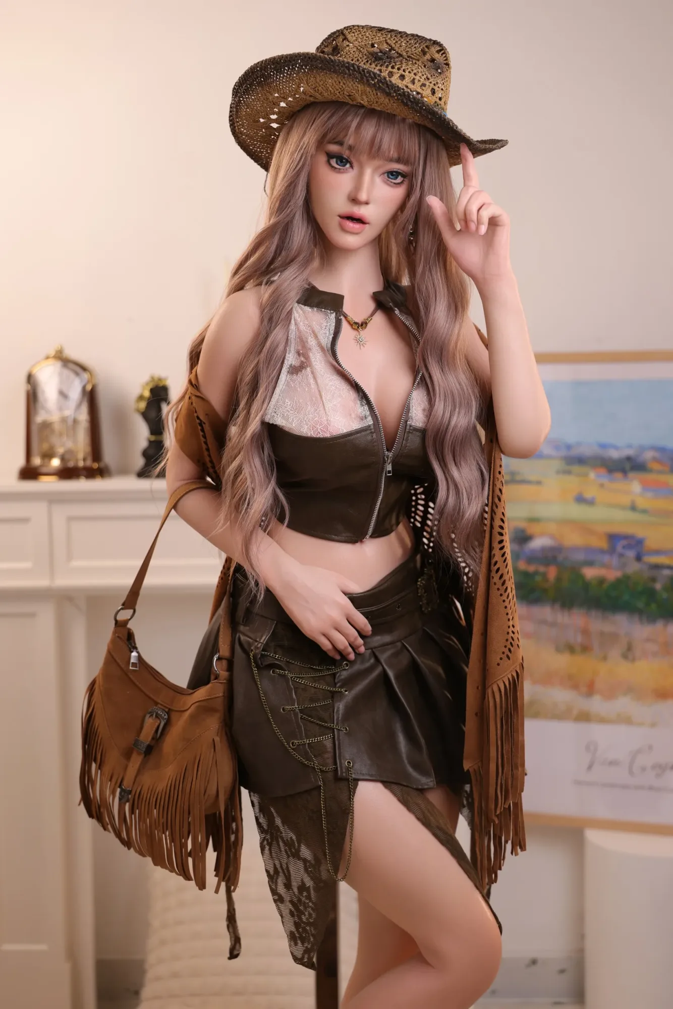 MZRAI Doll | Daisy -5ft 3/163cm Full Silicone Cowgirl Sex Doll, Head 0635 view 5
