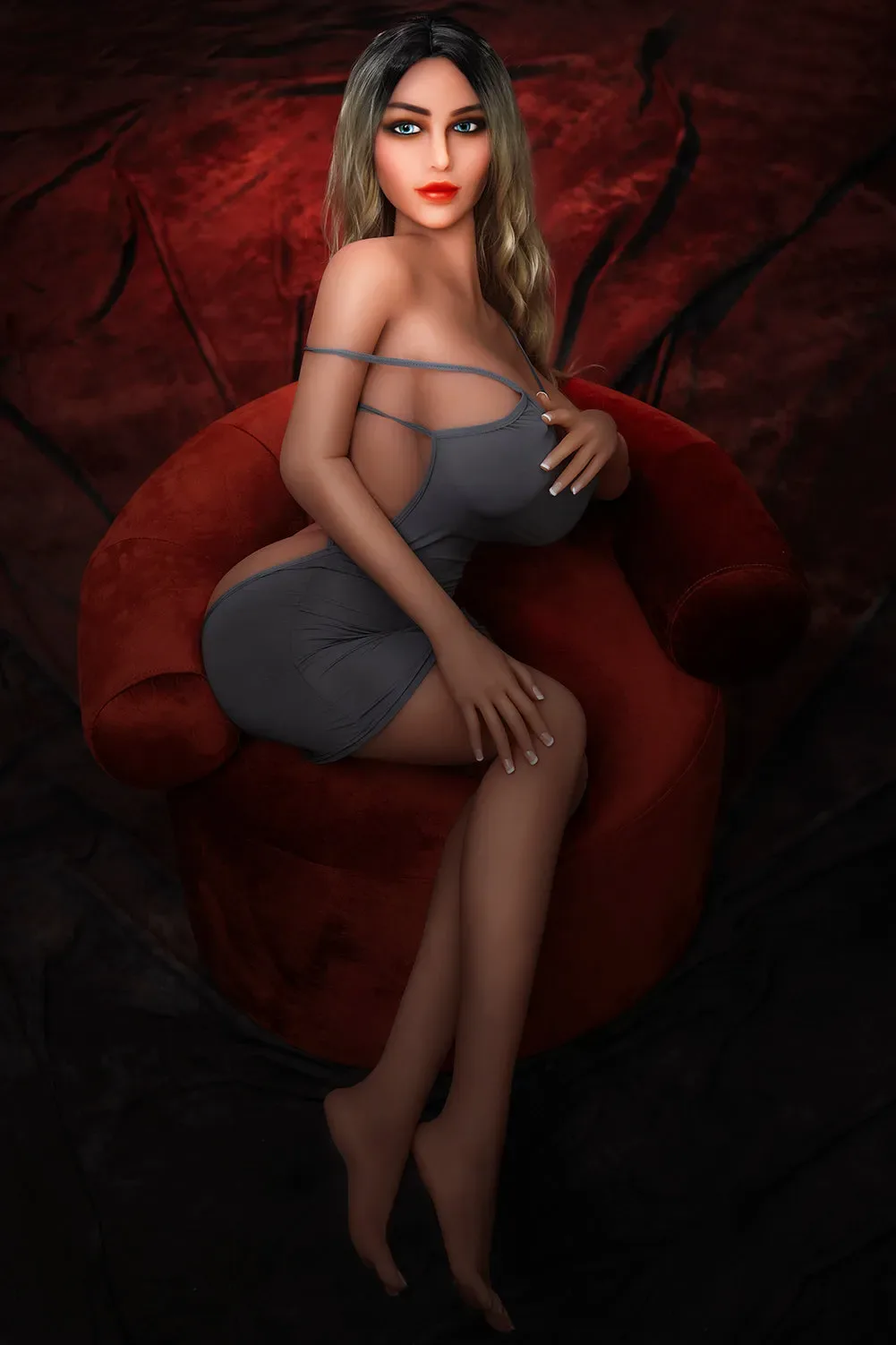 Eve - 158cm (5ft2) Big Breasts Life-Like Sex Doll With Long Blonde Hair ( In stock US) view 3