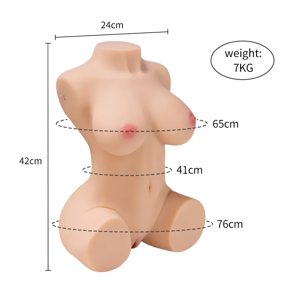 Jessy - 42cm/16.5in Torso Sex Doll Wth Automatic Sucking Vagina (In Stock US) view 6