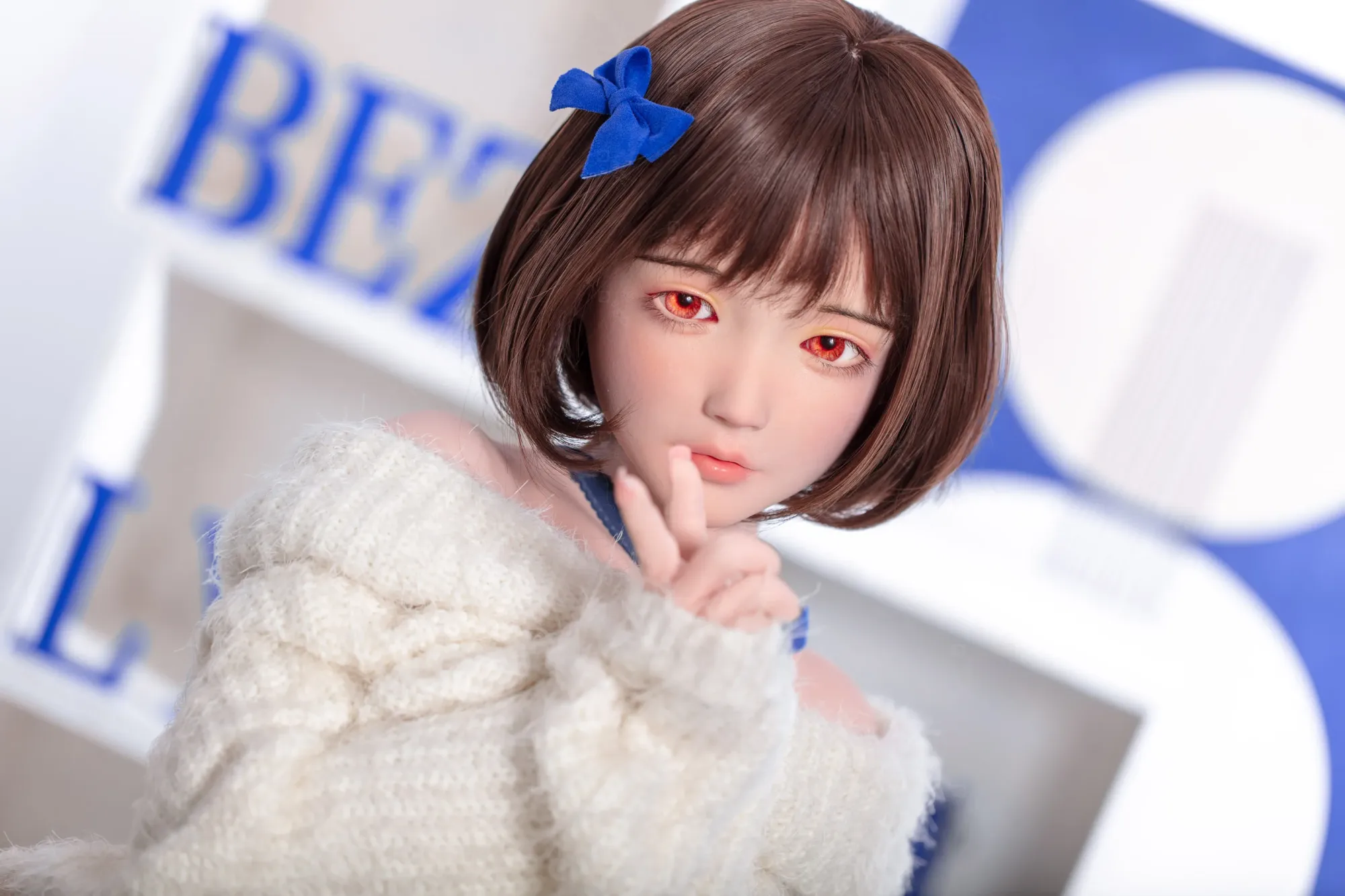 JR | Yumi - 4Ft 10(148cm) Japanese Sweater Girl Silicone Sex Doll view 5