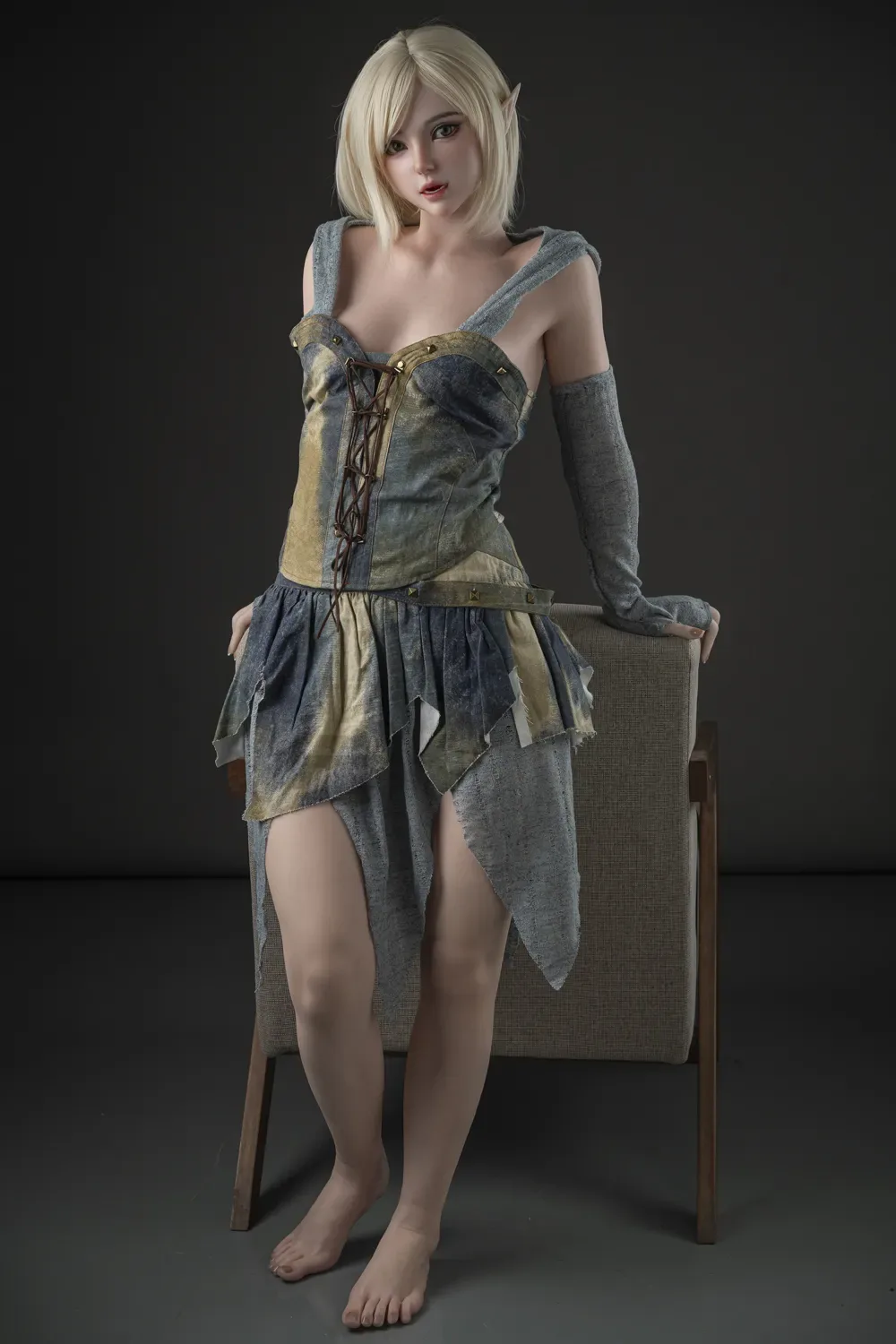 JX Doll | Elara - 5ft3/160cm B-Cup ROS Head Silicone Elf Sex Doll #M13 view 6
