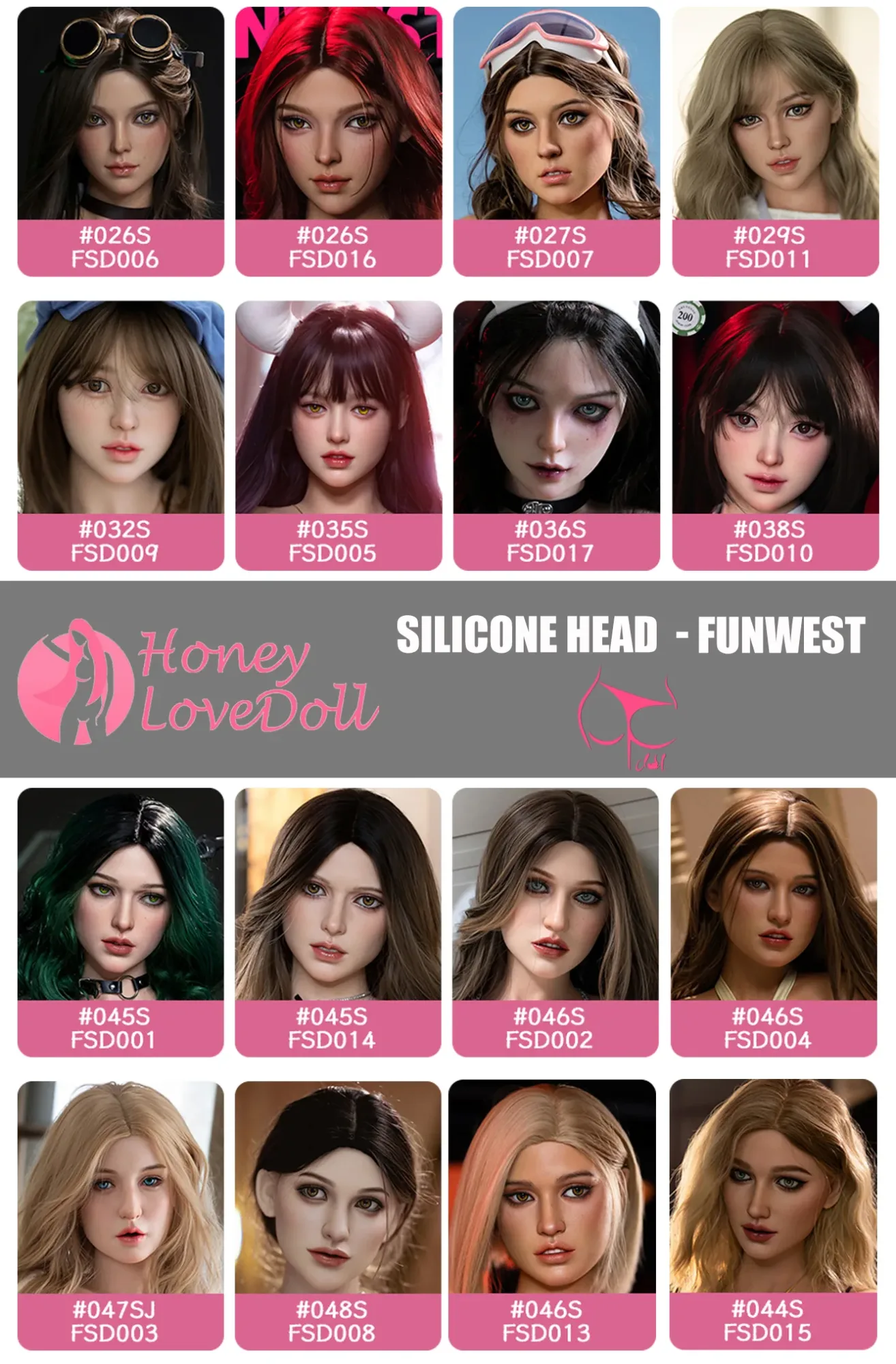 Funwest Doll丨Silicone Head (Extra Doll Heads)