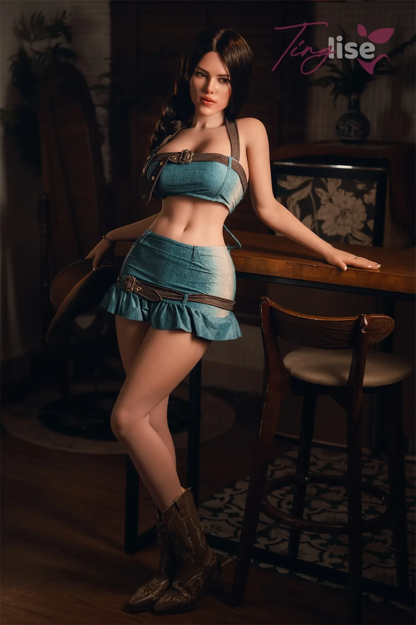 Tinglise | Raven - 5ft 5/166cm F-Cup ROS Head Customizable 3-in-1 Hybrid Sex Doll view 4
