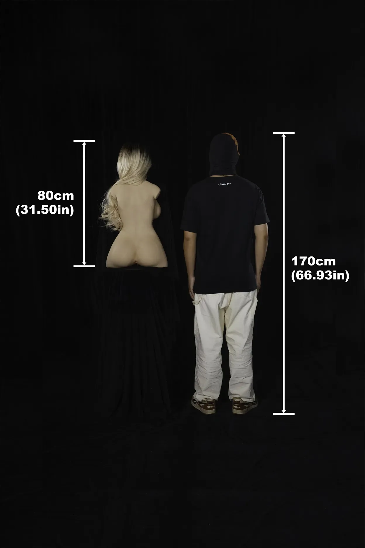 Climax Doll | 2ft 7/80cm E-Cup Ultra-Lightweight Silicone Sex Torso 662# With Head Miko, CLM ULW Series view 6