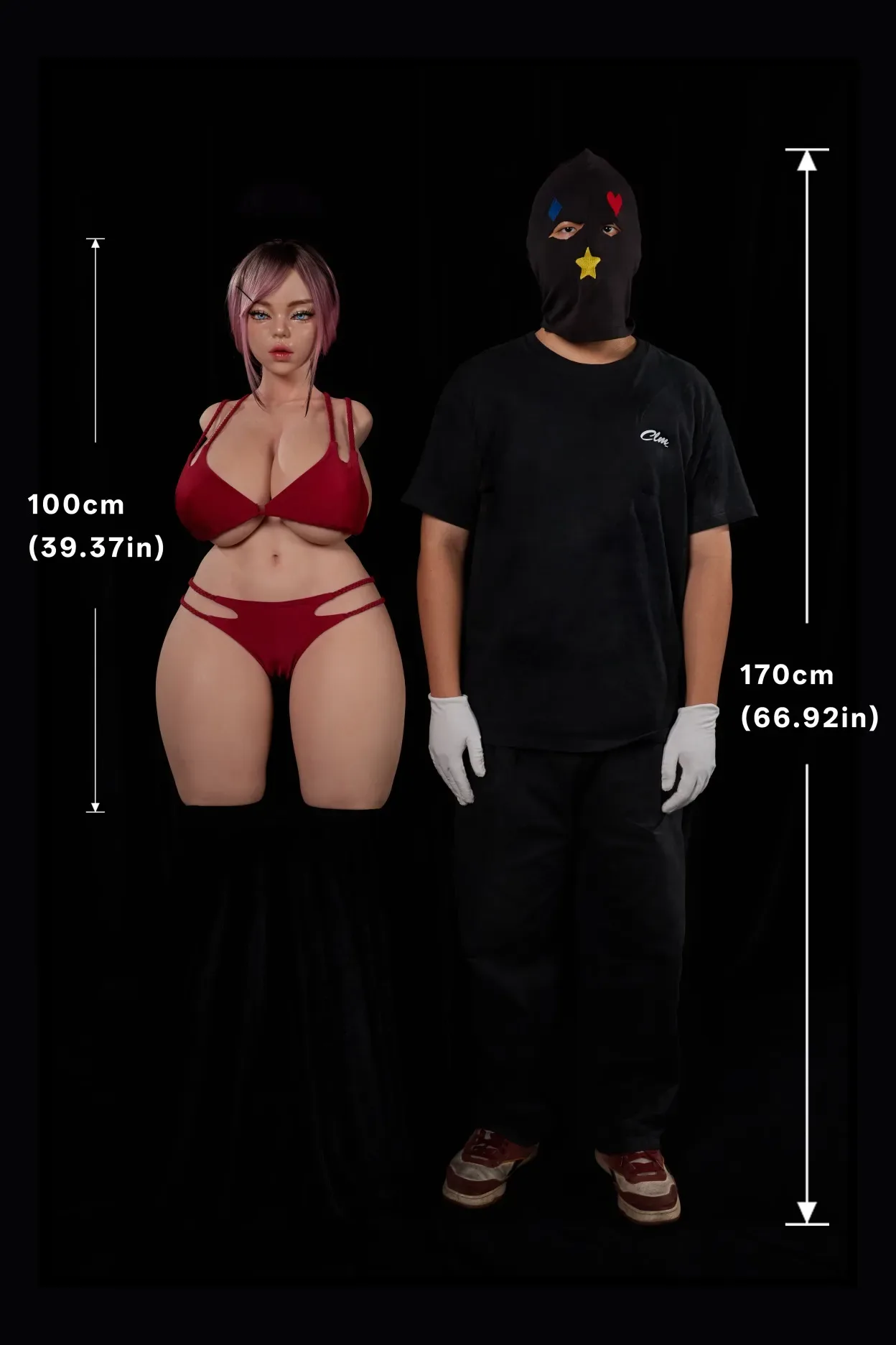Climax Doll | 3ft 3/100cm K-Cup Ultra-Lightweight Silicone Sex Torso 884# With Head Rhea, CLM ULW Series view 5