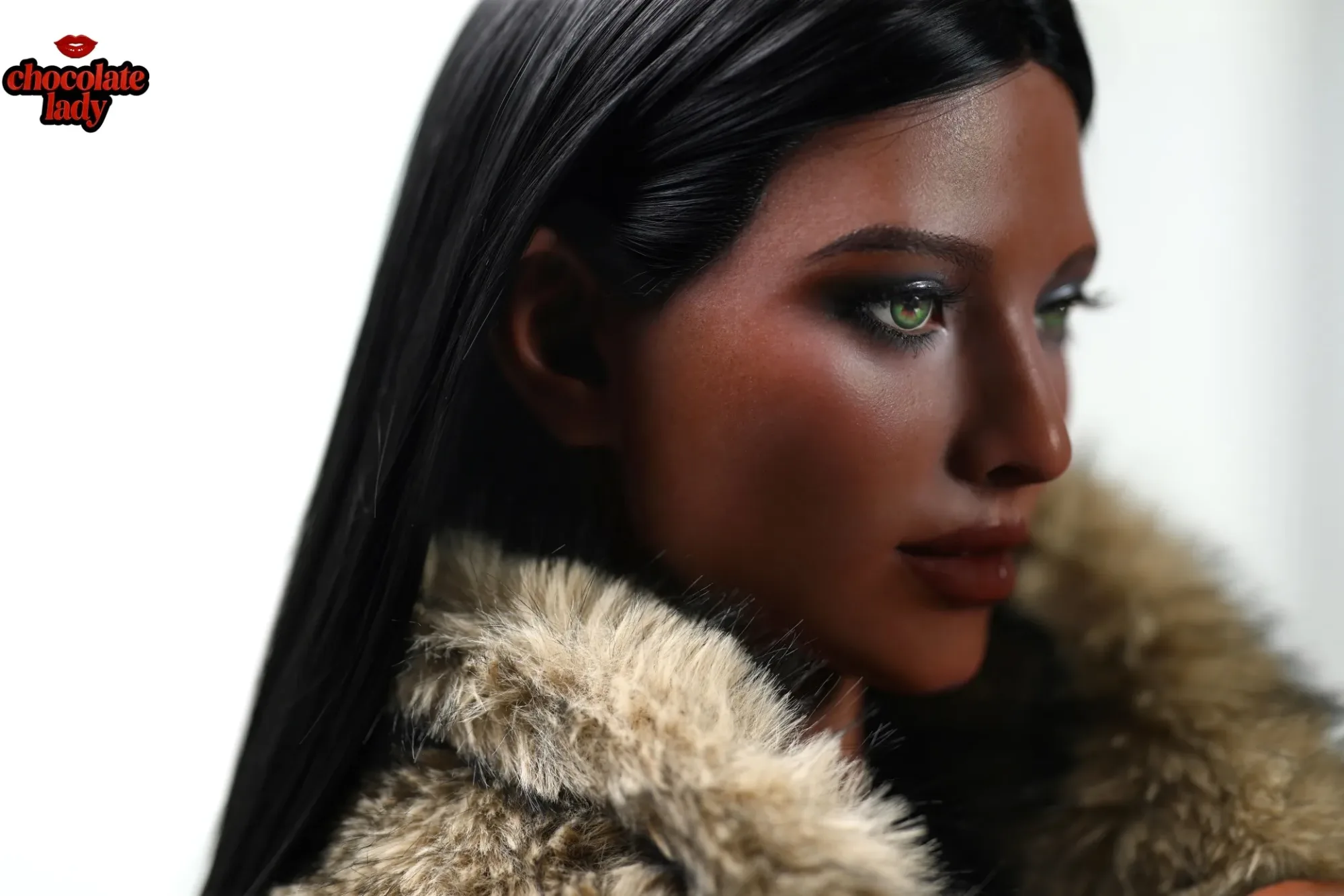 Chocolate Lady | Naomi- 5ft4/166cm E Cup Black/Ebony Silicone Sex Doll view 5