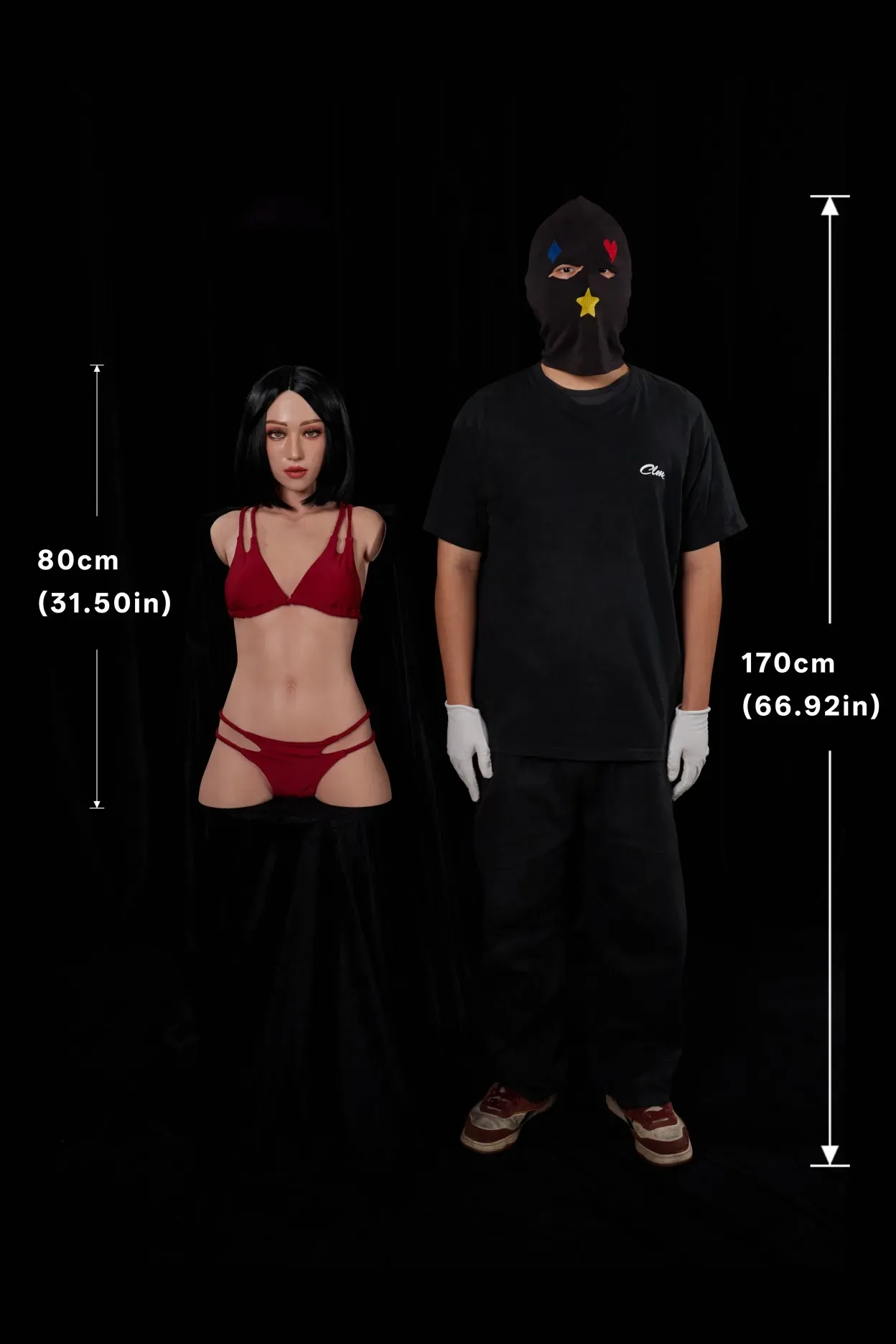 Climax Doll | 2ft 7/80cm A-Cup Ultra-Lightweight Silicone Sex Torso 661# With Head Moyoshi, CLM ULW Series view 2