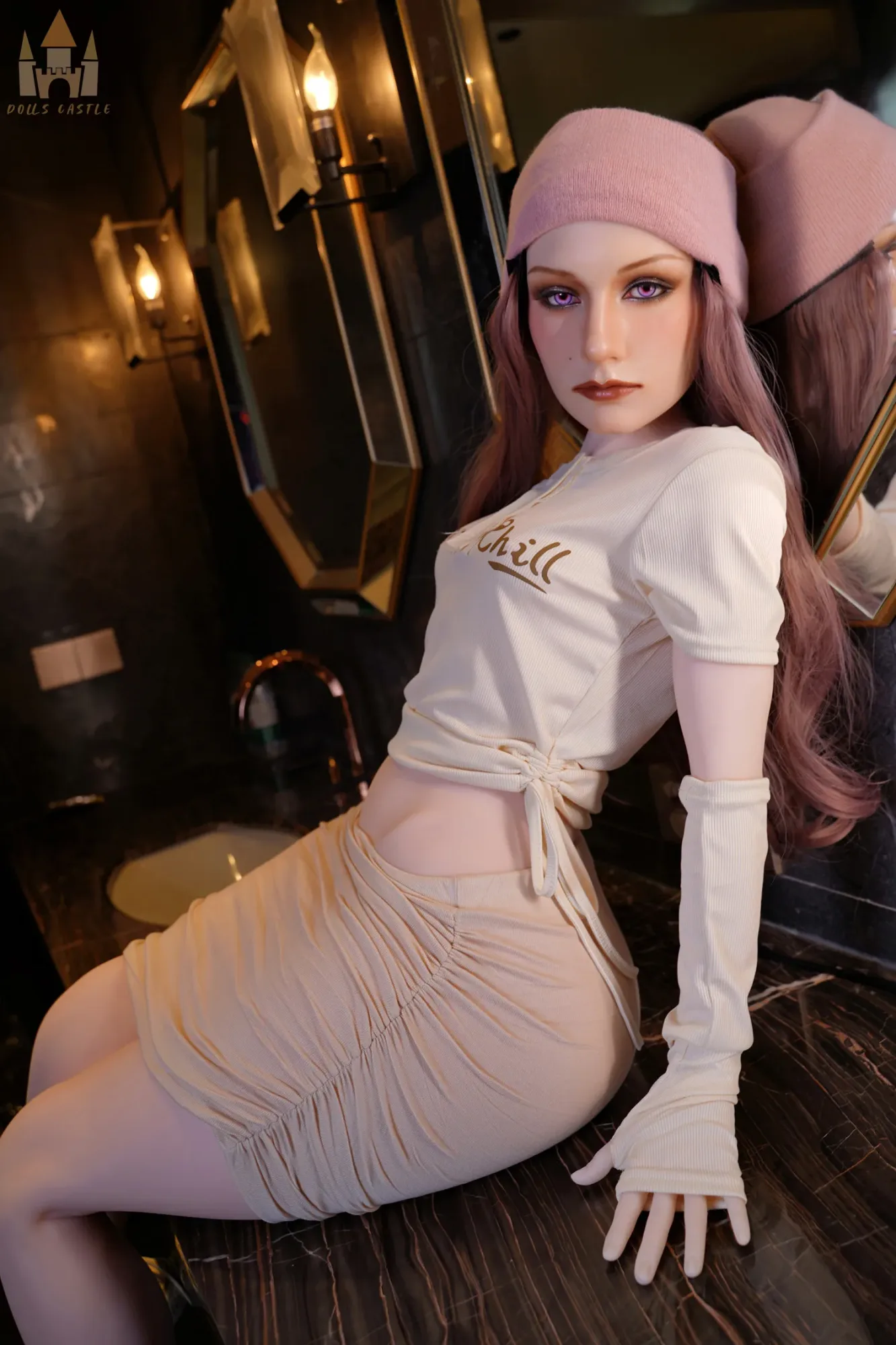 Dolls Castle | Jovelle -4ft 10/148cm B-Cup Femboy Hybrid Sex Doll With Fixed Penis view 2
