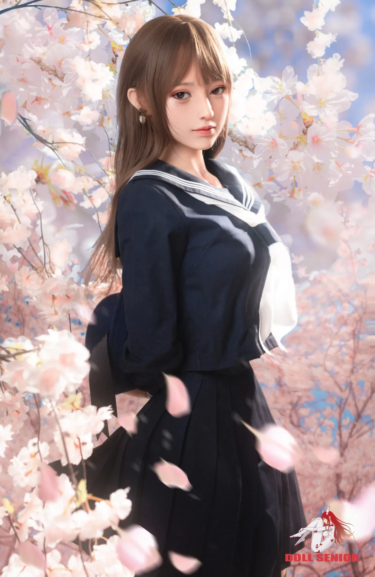 Doll Senior | Mengshu-5ft3/163cm E Cup Silicone ROS Head Sex Doll view 7