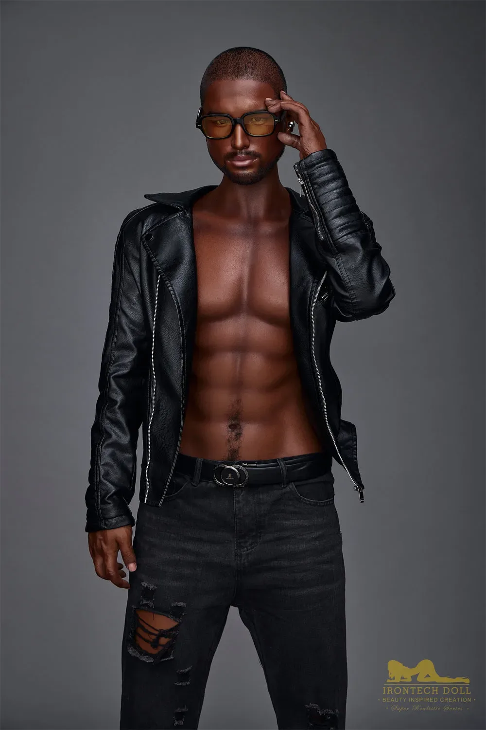 Irontech | Kevin - 5ft7 (170cm) Ebony Silicone Male Sex Doll view 7