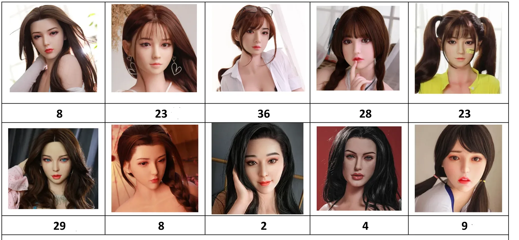 Silicone Head for Body 140cm/4ft7 - 170cm/5ft7 view 6
