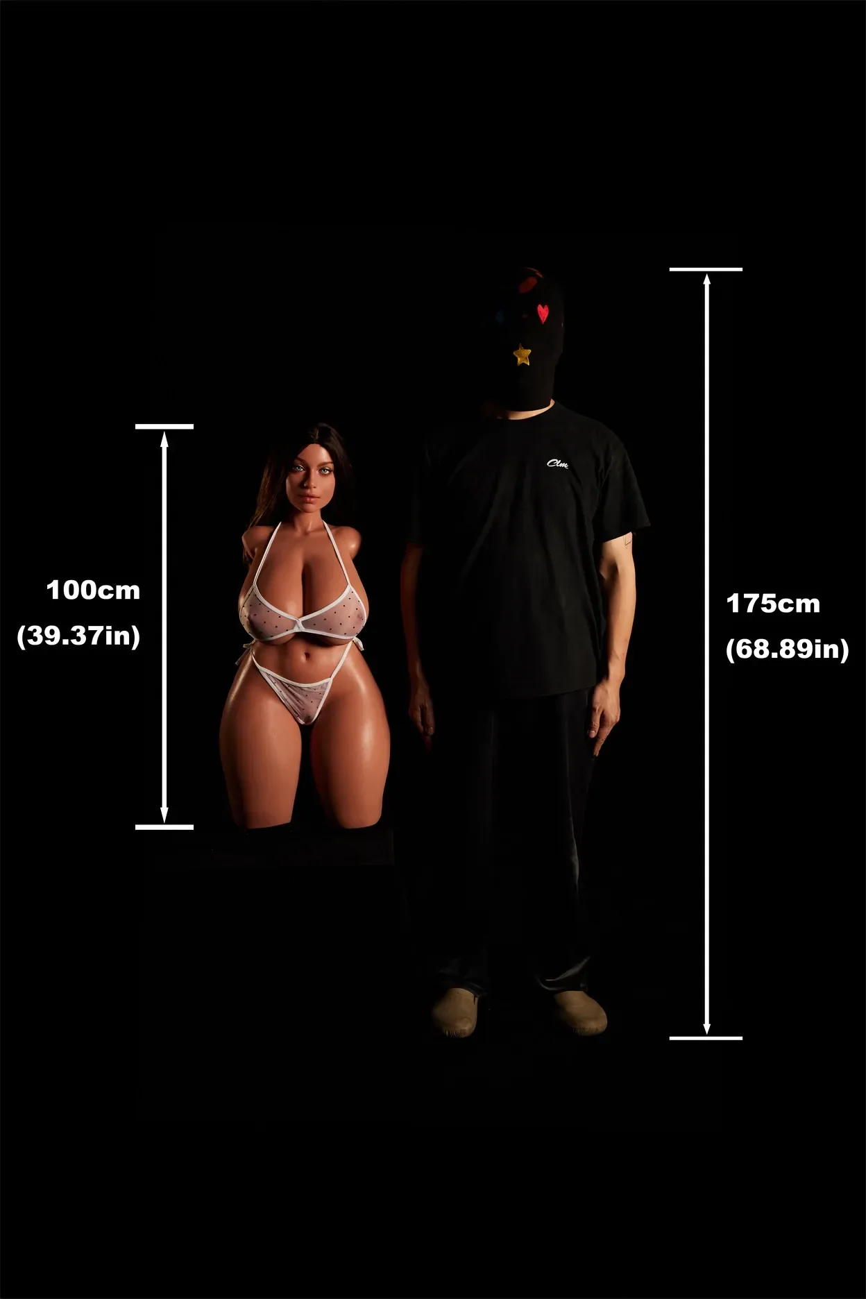 Climax Doll | 3ft 3/100cm K-Cup Ultra-Lightweight Silicone Sex Torso 884# With Head Hazel, CLM ULW Series view 7
