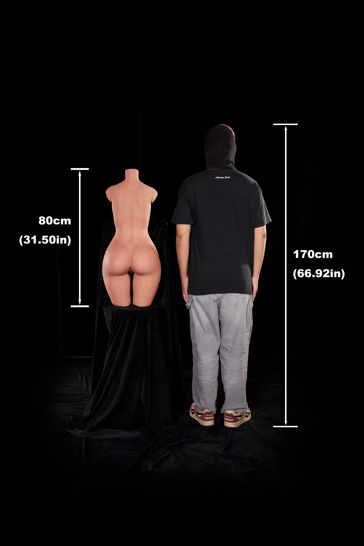 Climax Doll | 2ft 7/80cm A-Cup Ultra-Lightweight Silicone Sex Torso 881#, CLM ULW Series view 7