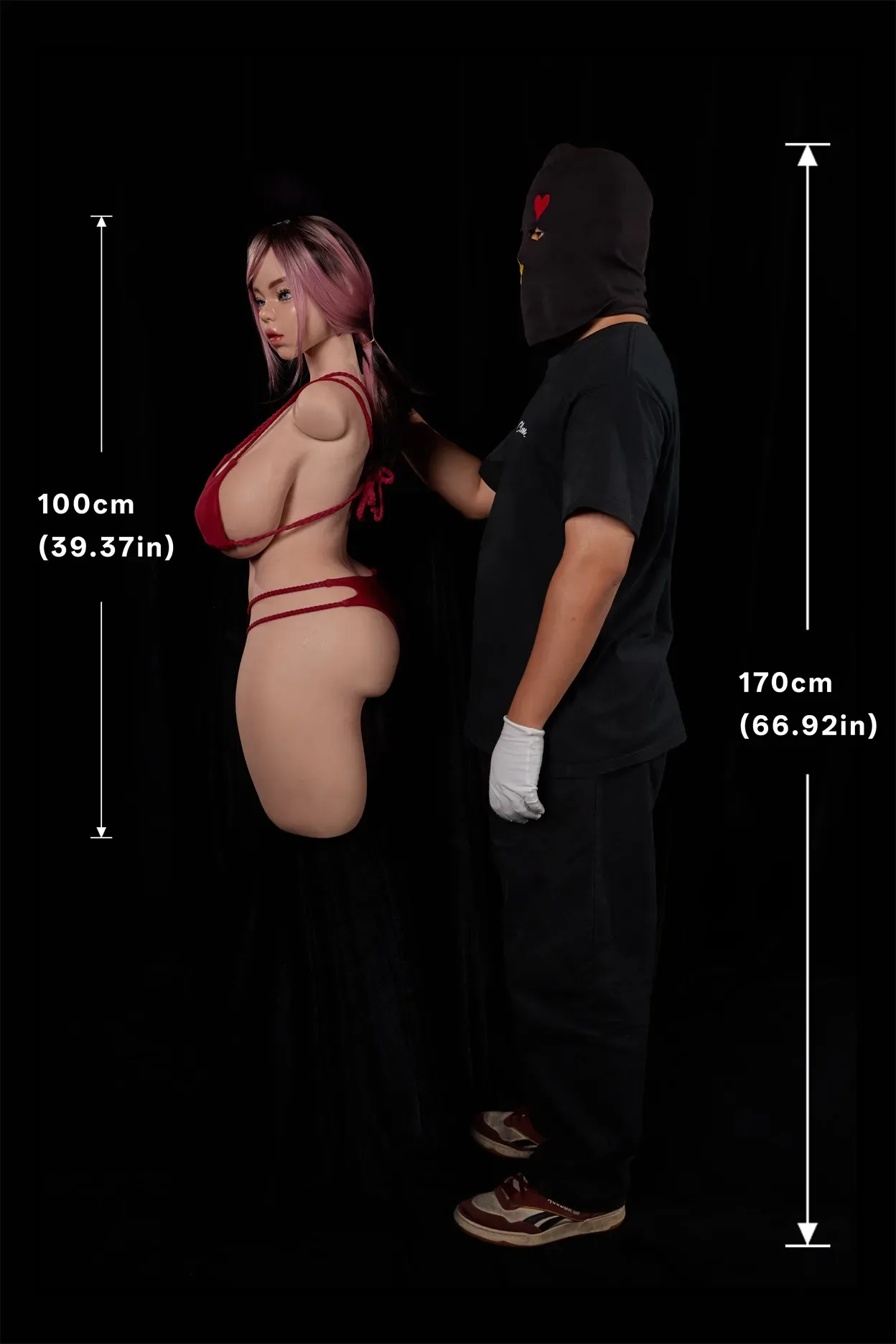Climax Doll | 3ft 3/100cm K-Cup Ultra-Lightweight Silicone Sex Torso 884# With Head Rhea, CLM ULW Series view 6