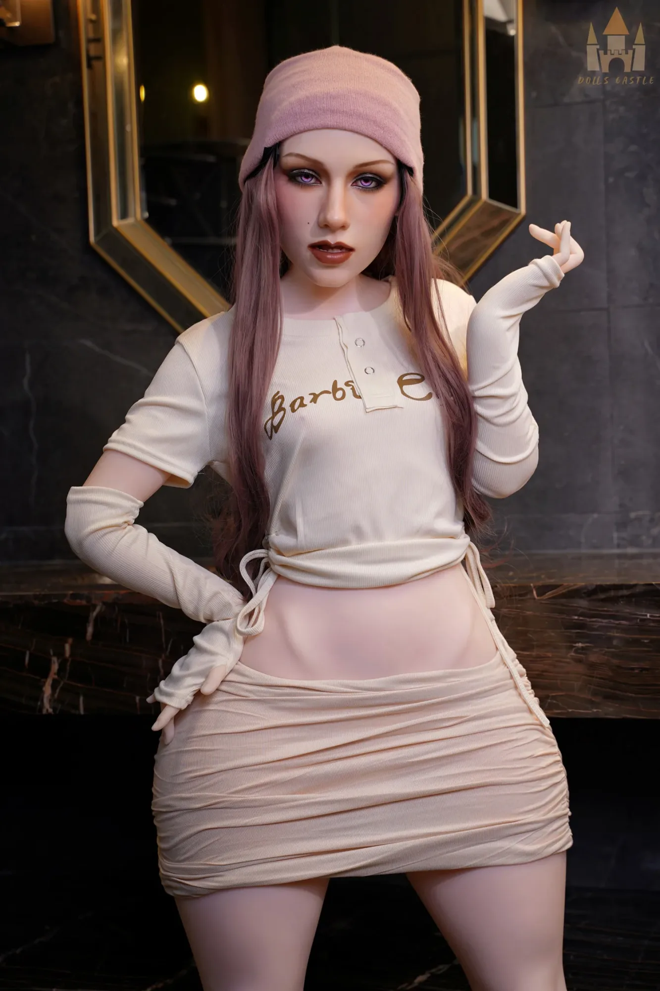 Dolls Castle | Jovelle -4ft 10/148cm B-Cup Femboy Hybrid Sex Doll With Fixed Penis view 3