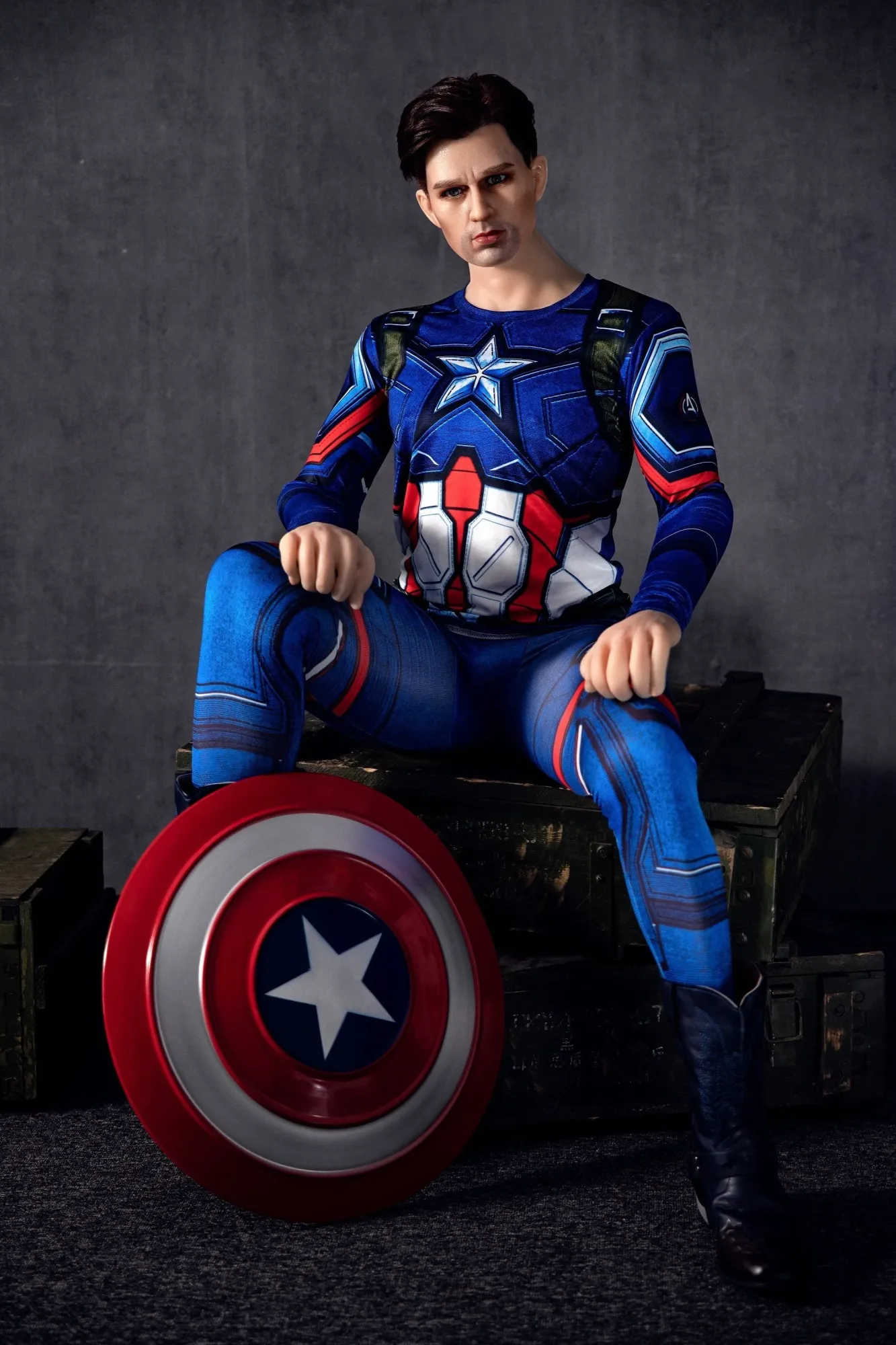Mason - 5ft 3 (160cm) Enthusiastic America Captain Male Sex Doll view 8
