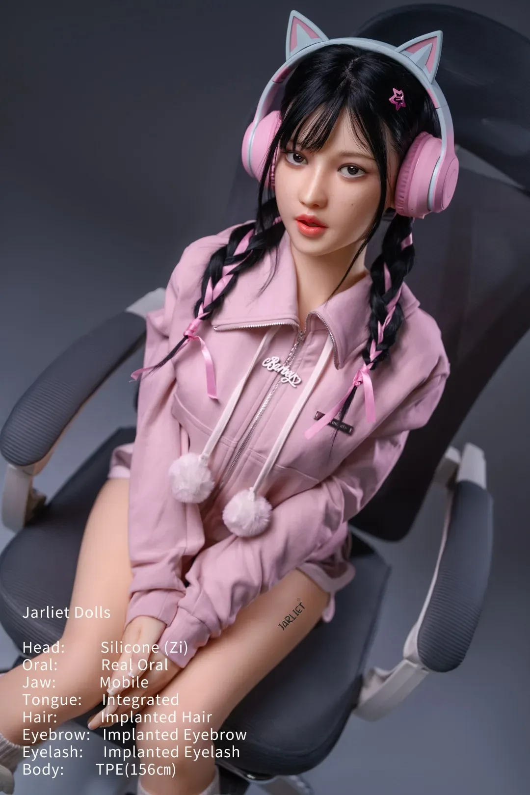Jarliet | Zi -5ft 1/156cm ROS Silicone Head+TPE Body Braiding Sex Doll view 5