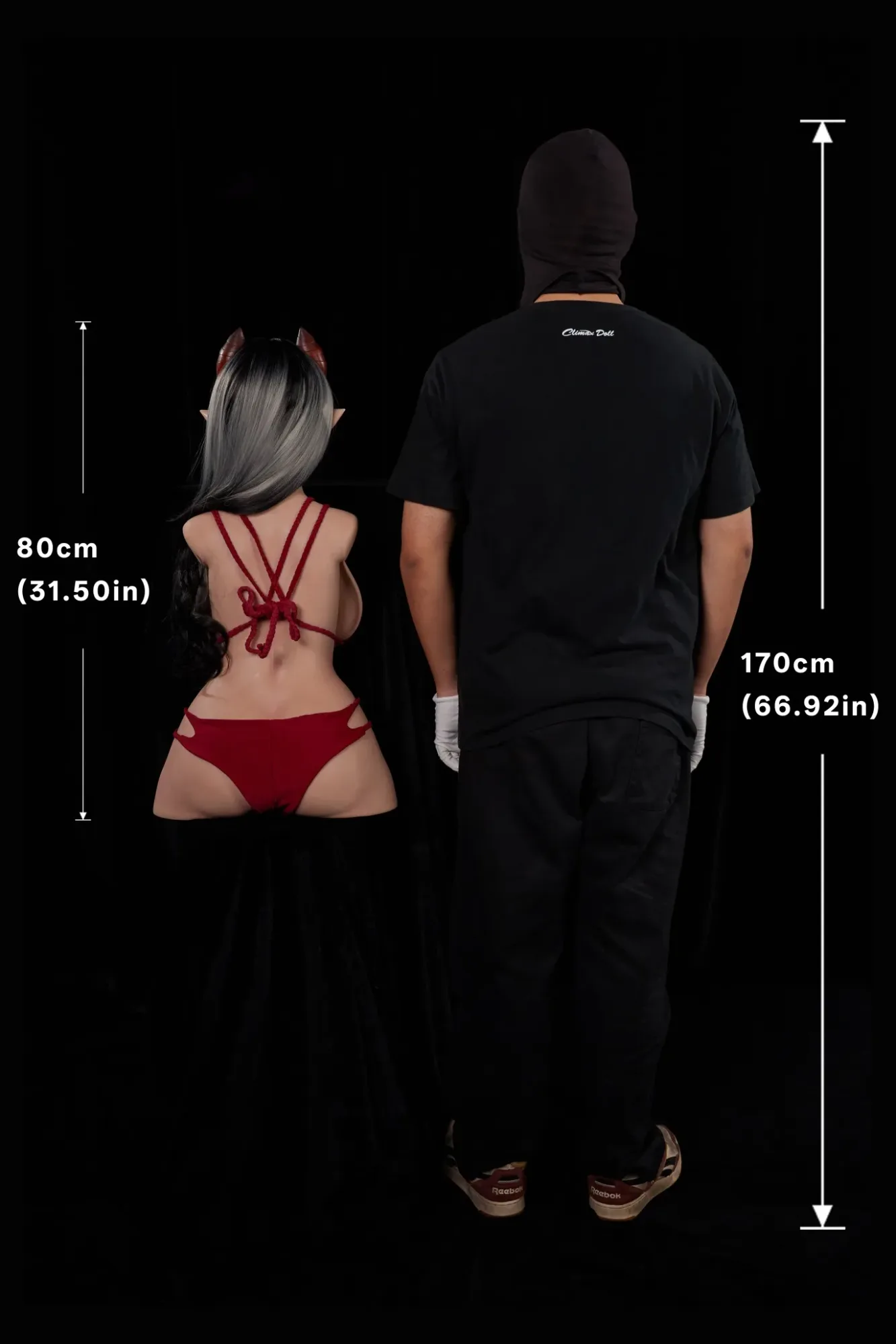 Climax Doll | 2ft 7/80cm G-Cup Ultra-Lightweight Silicone Sex Torso 664# With Head Meru, CLM ULW Series view 5