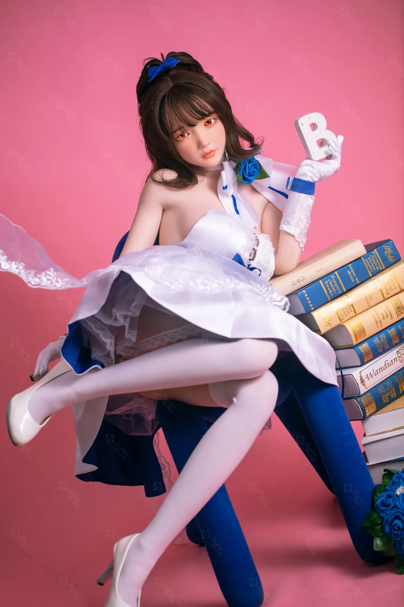 JR | Aria - 4Ft 10(148cm) Japanese Floral Skirt Silicone Sex Doll view 8