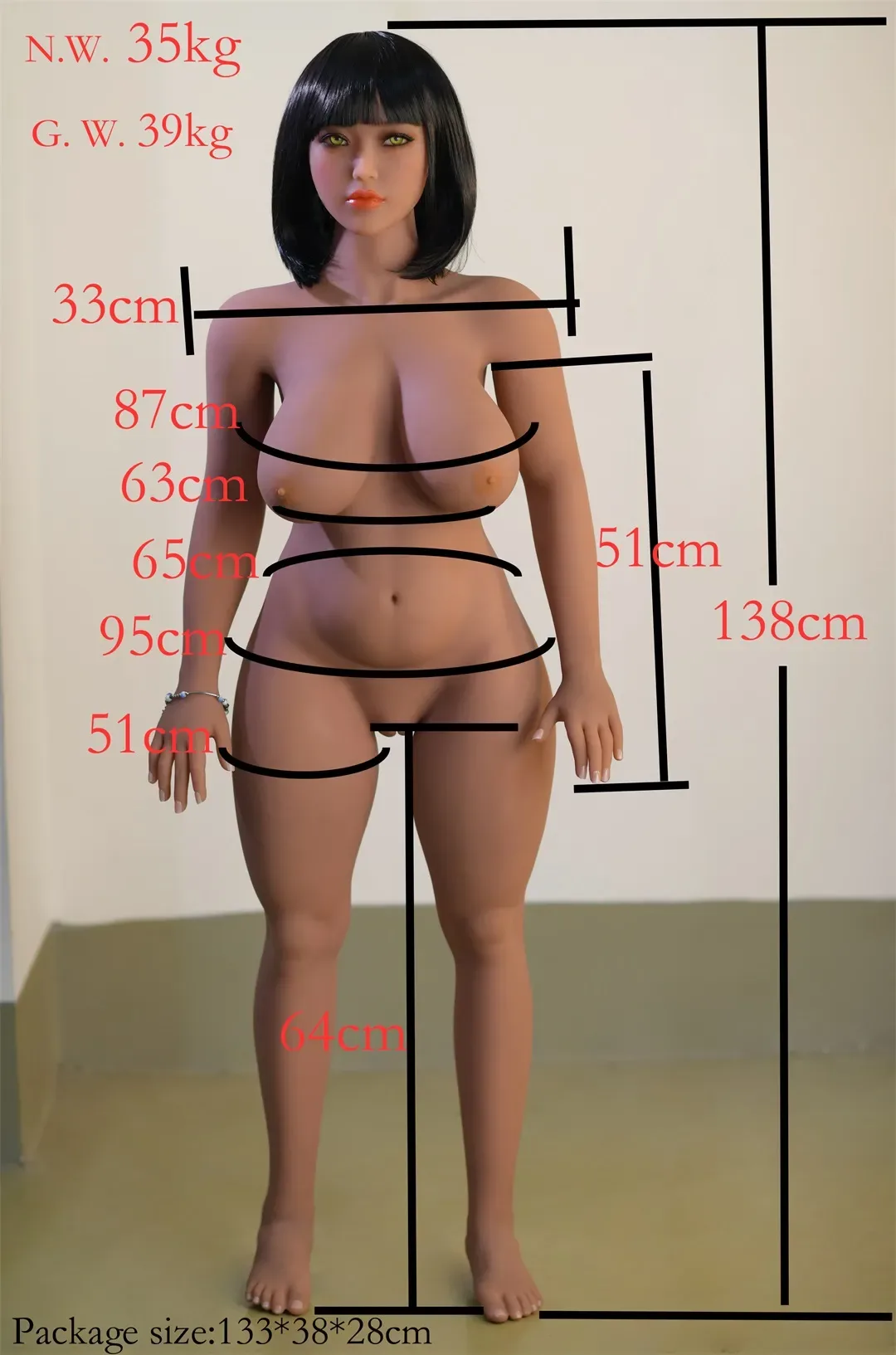 6YE | Fiorella - 4ft6/138cm Big Boobs Petite Doggy-able Sex Doll view 5