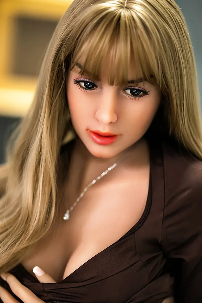 Zendaya- 158cm (5ft2) Tiny Breast Cute Sex Doll With Golden Curly Hair ( In stock US) view 5