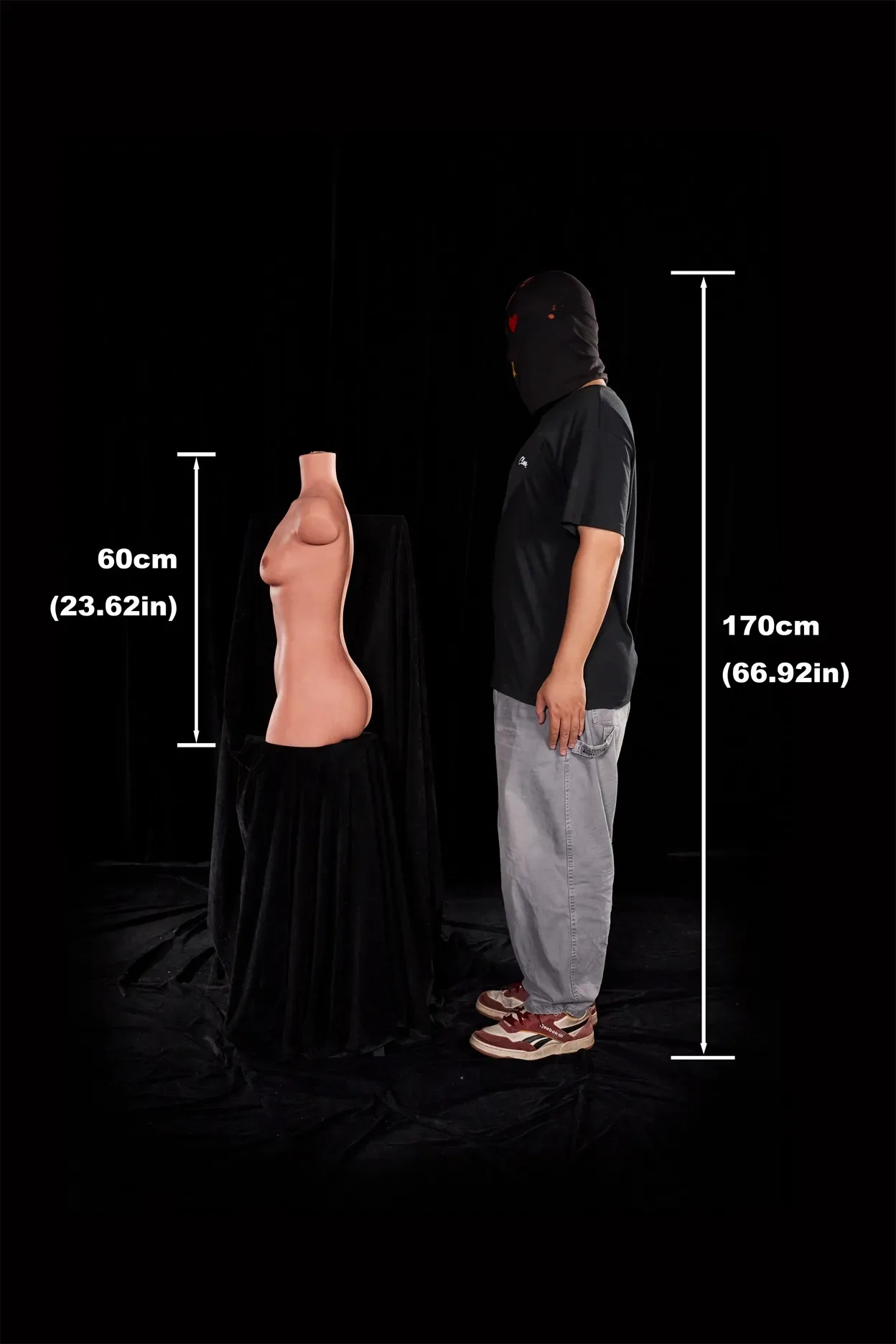 Climax Doll | 2ft /60cm A-Cup Ultra-Lightweight Silicone Sex Torso 661#, CLM ULW Series view 7