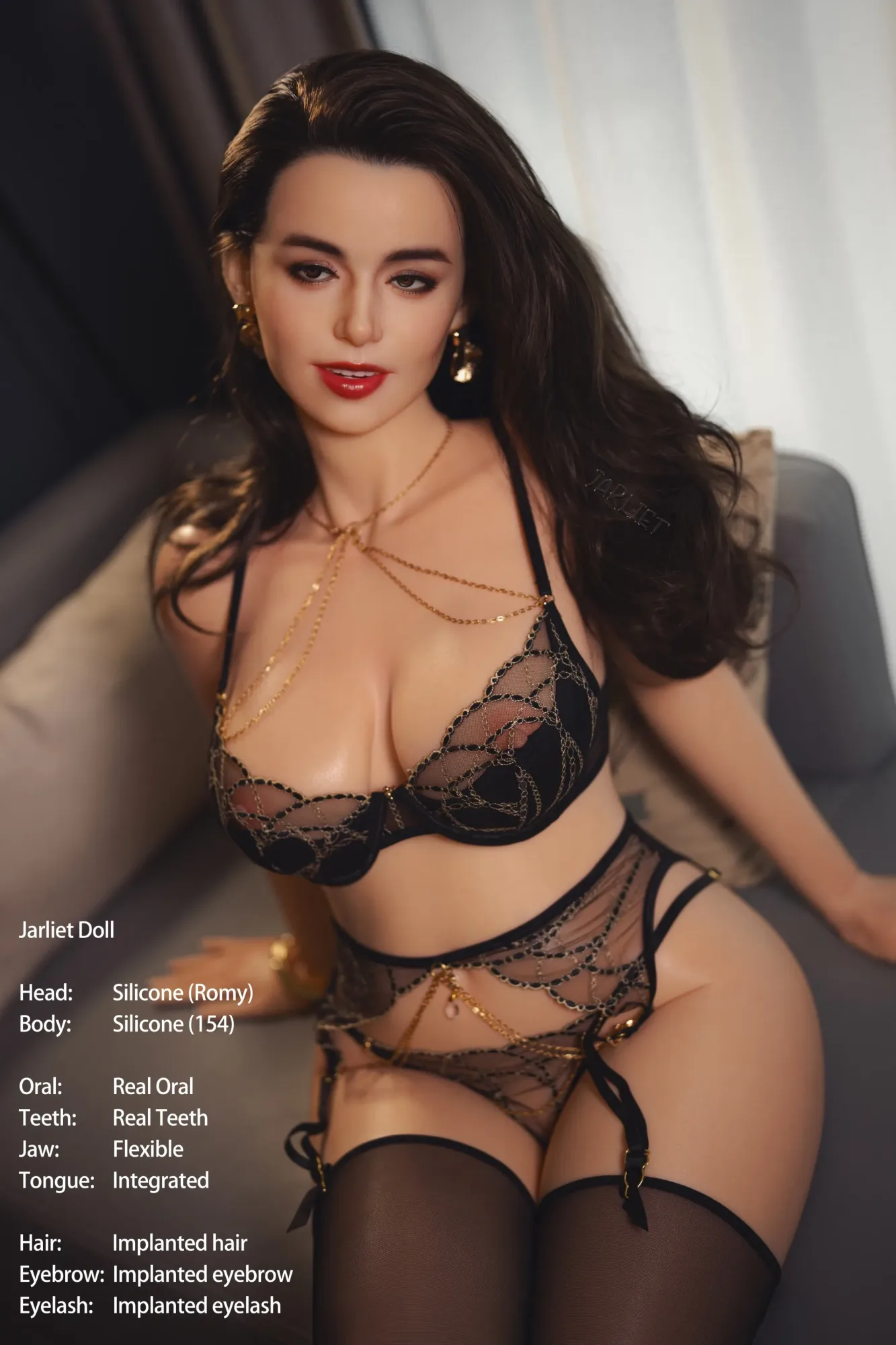 Jarliet丨Romy -5ft 1/154cm Milf ROS Head Full Silicone Sex Doll view 5