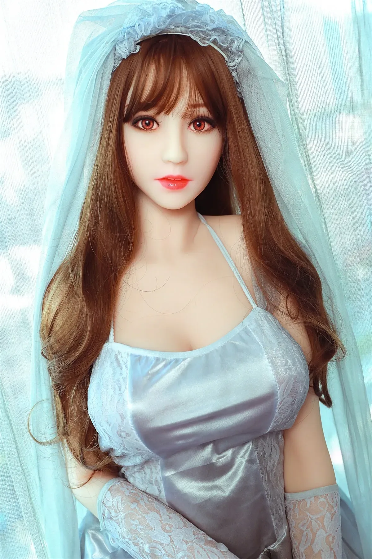 Anita - 5ft 6(165cm) Bridal Style Real Sex Doll With Blonde Curly Hair view 3